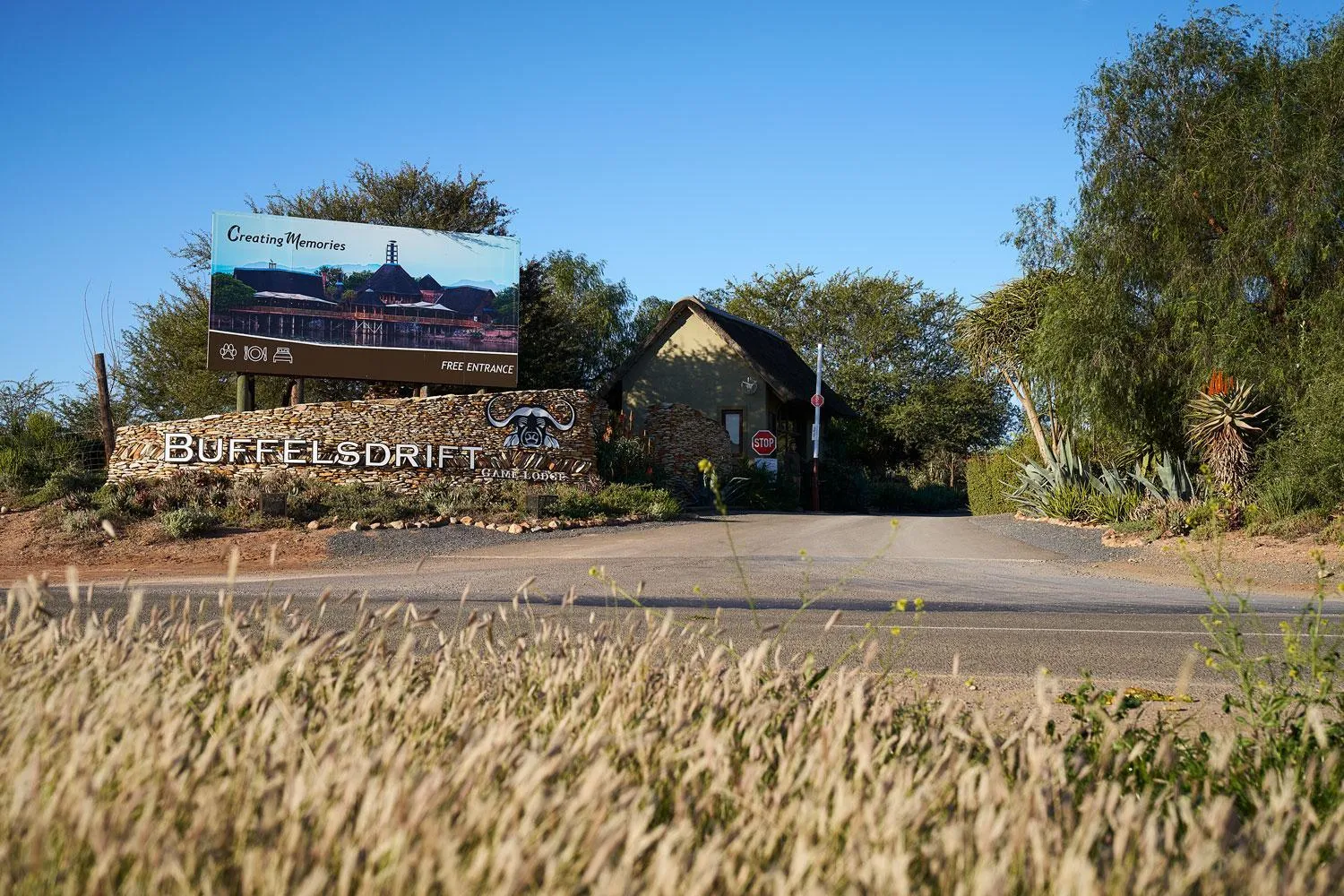 Facade/entrance in Buffelsdrift Game Lodge