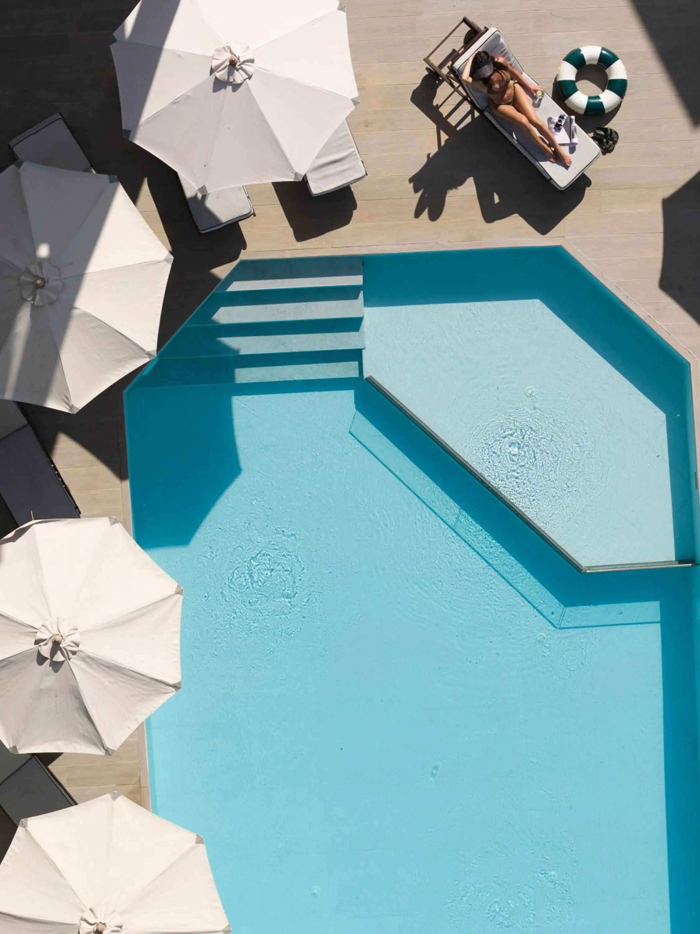 Swimming pool in Troulis Apart-Hotel