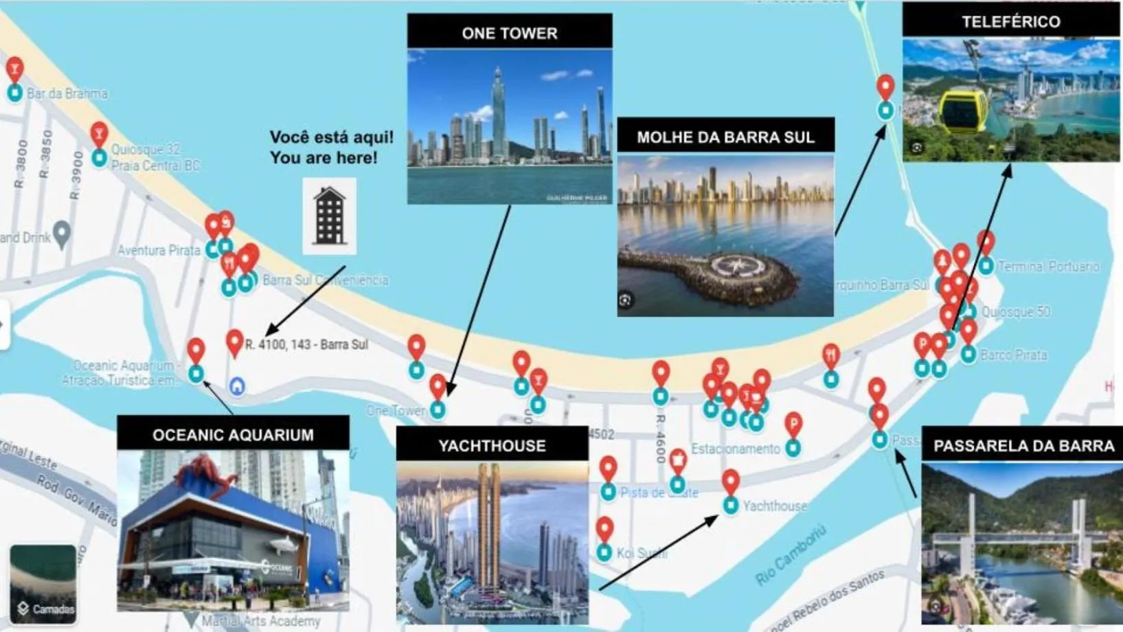 Apto na Quadra do Mar e Vista para o Rio