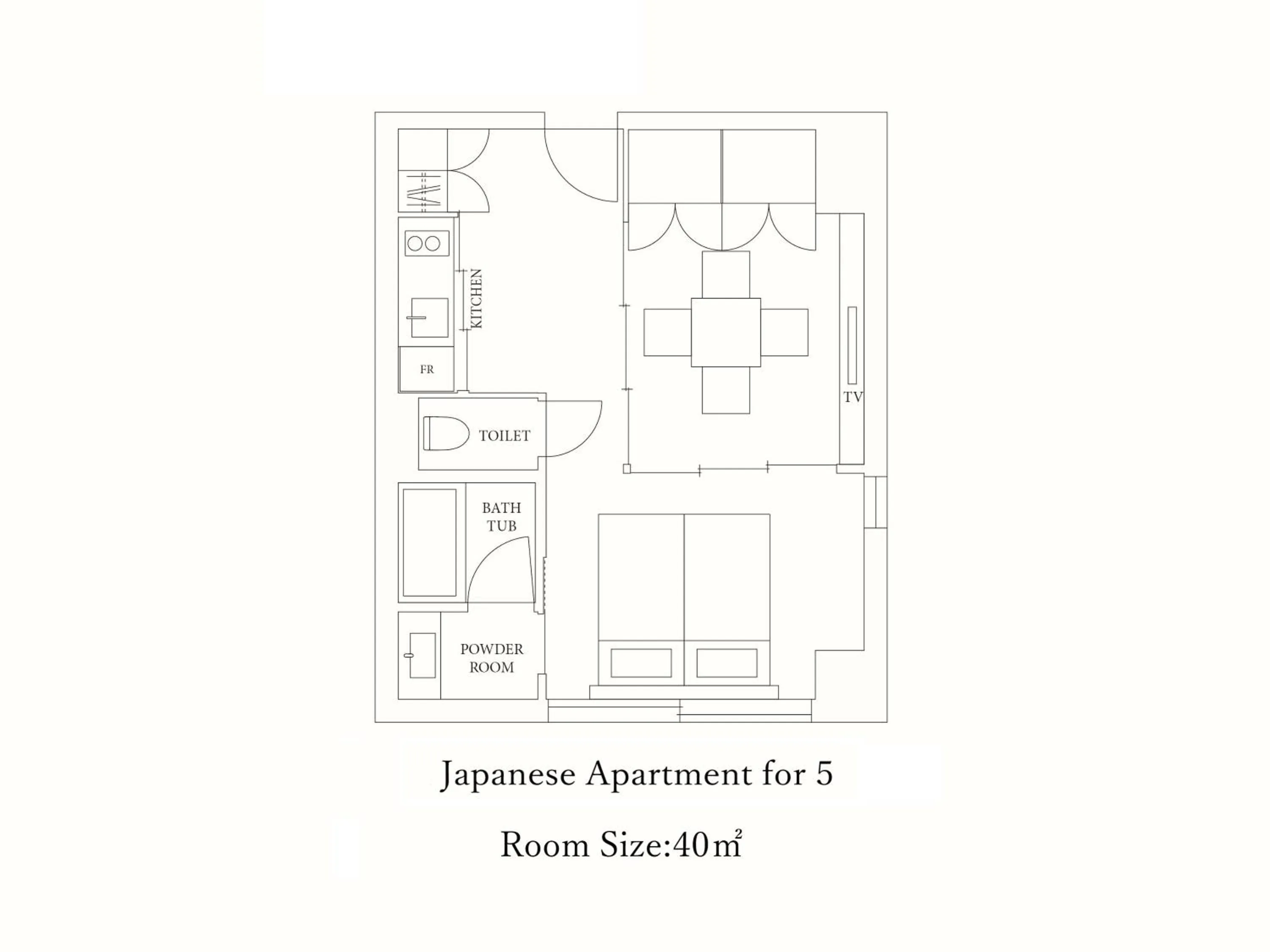Floor plan in MIMARU Kyoto Nishinotoin Takatsuji