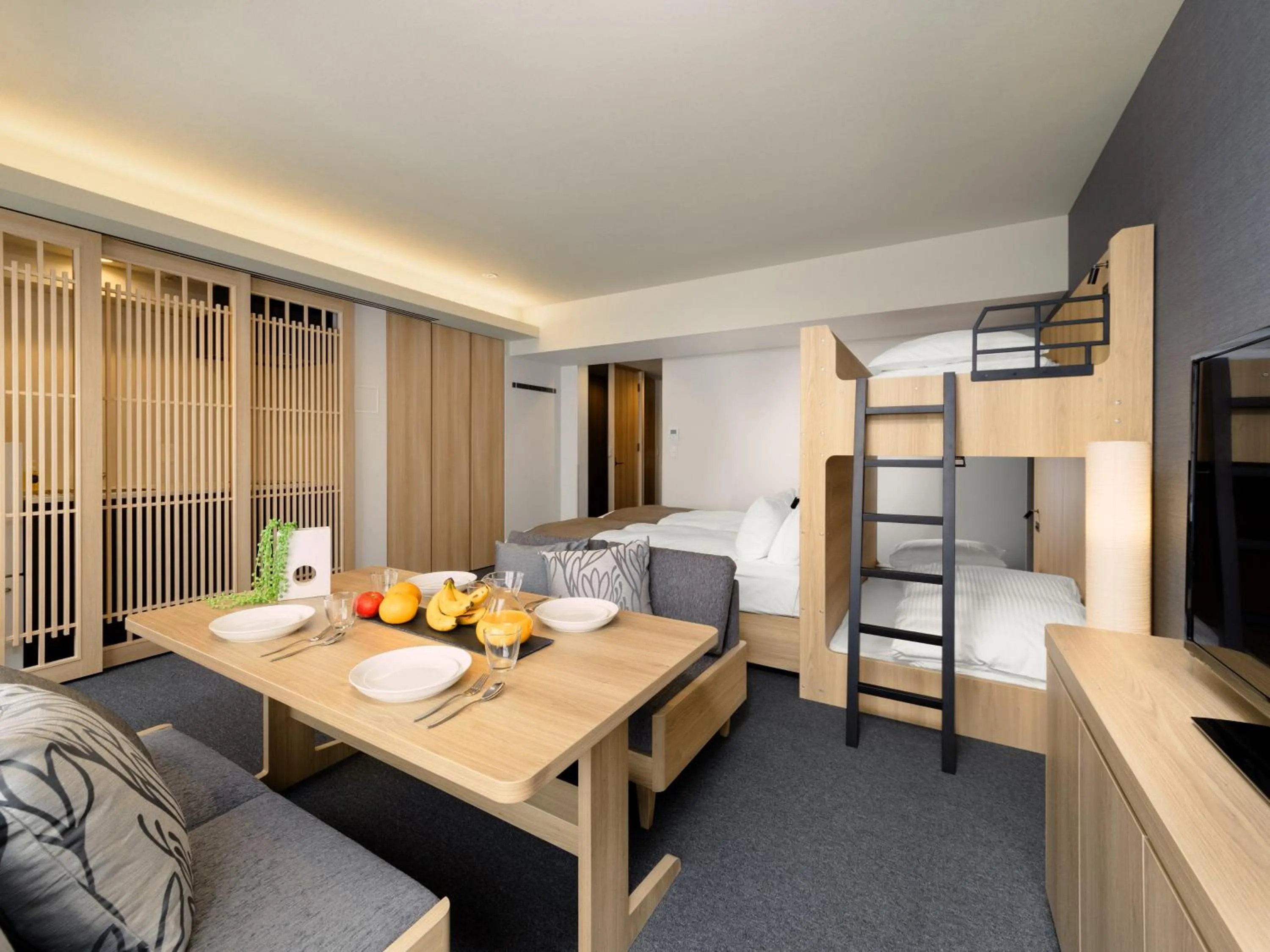 Bed in MIMARU Kyoto Nishinotoin Takatsuji