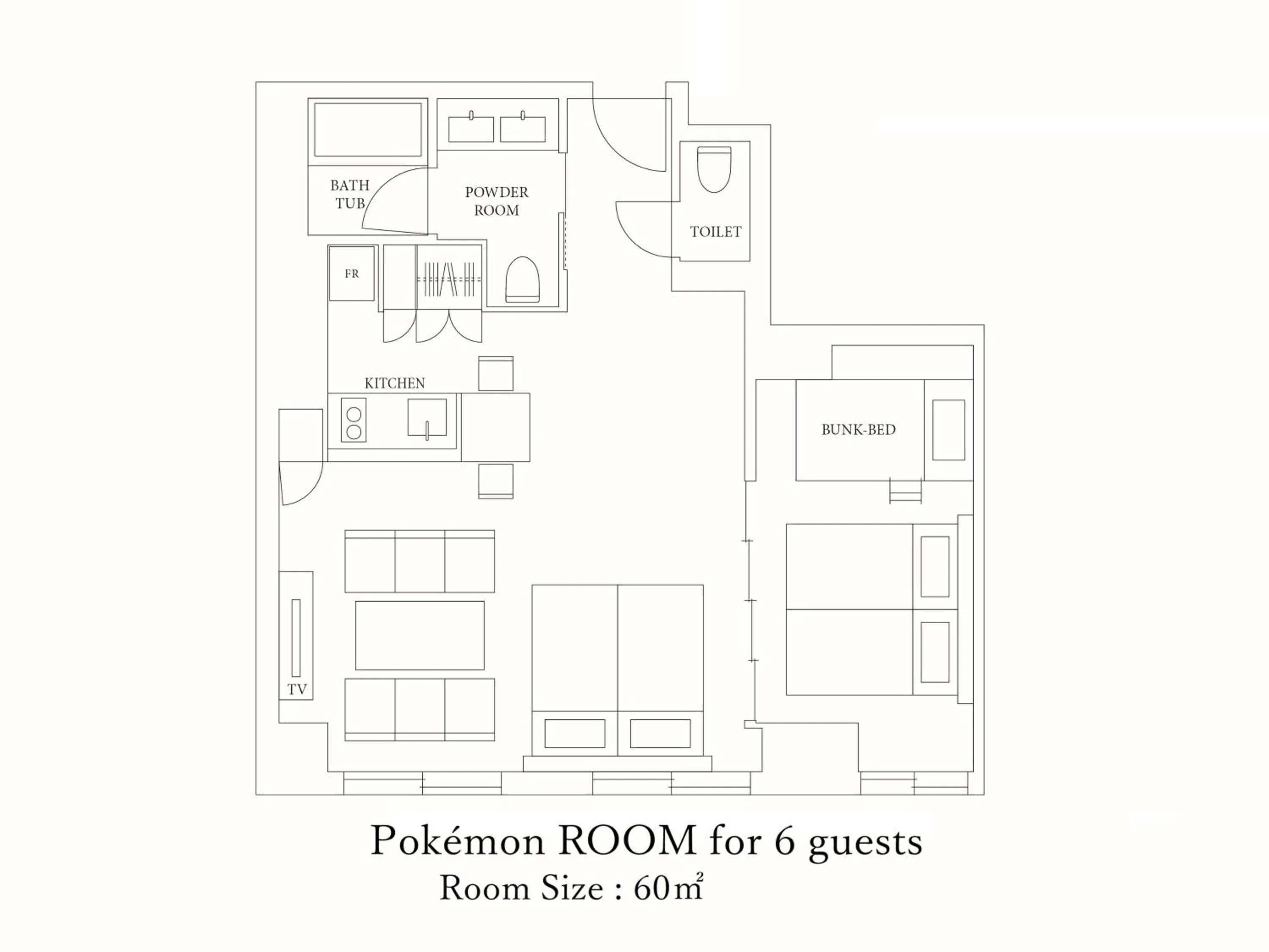 Floor plan in MIMARU Kyoto Nishinotoin Takatsuji