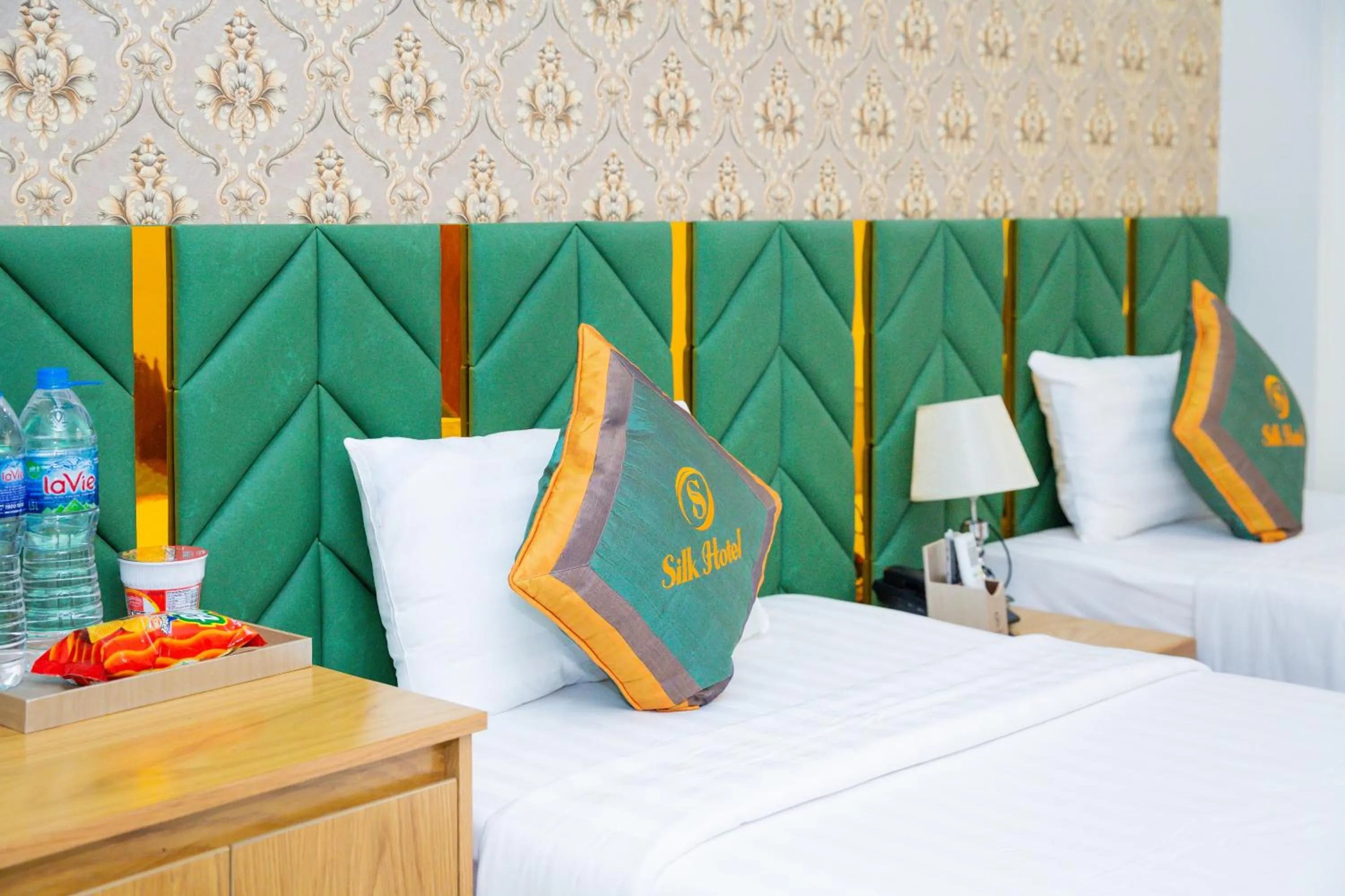 Bed in Silk Hotel near Tan Son Nhat Airport