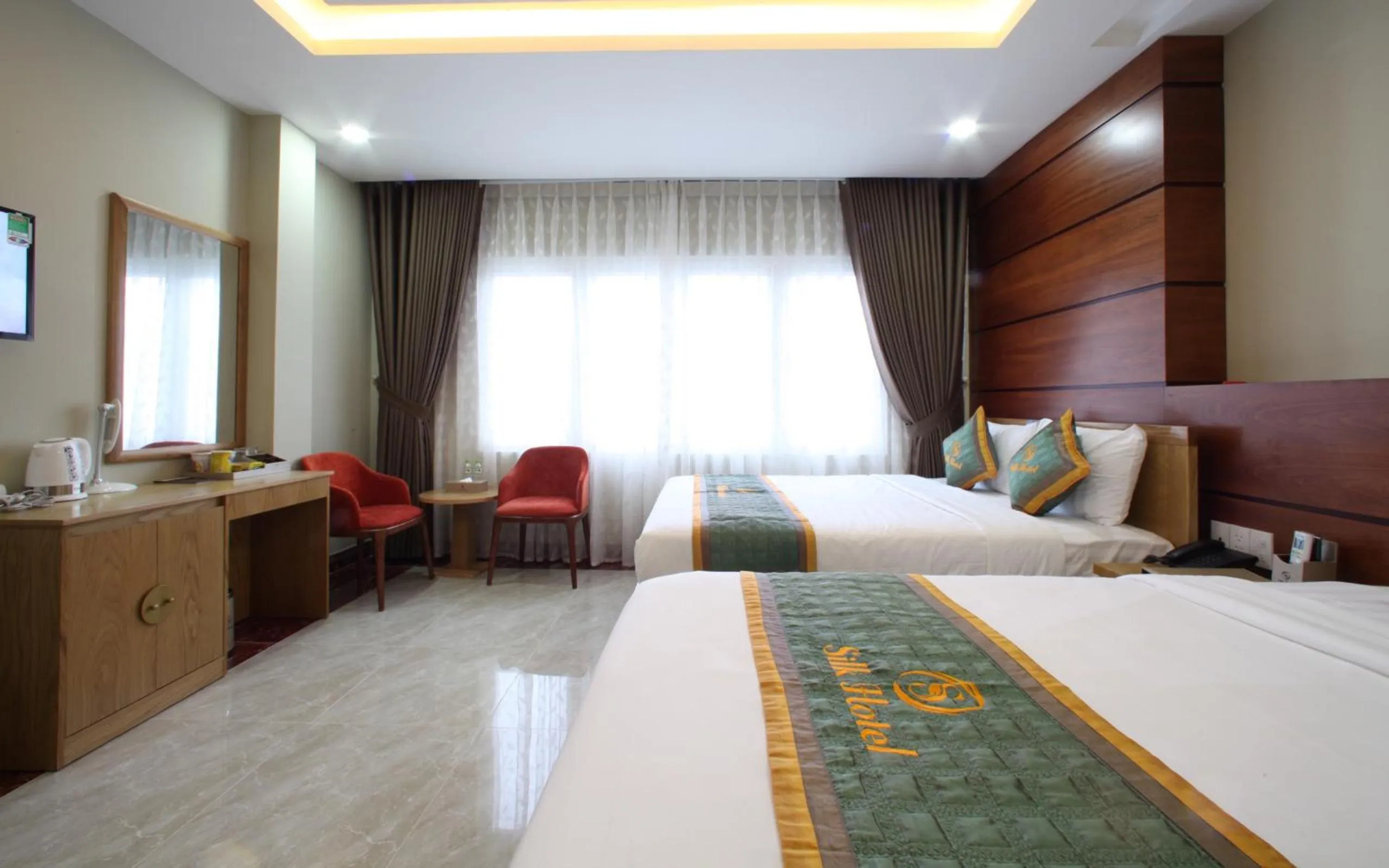 Bed in Silk Hotel near Tan Son Nhat Airport
