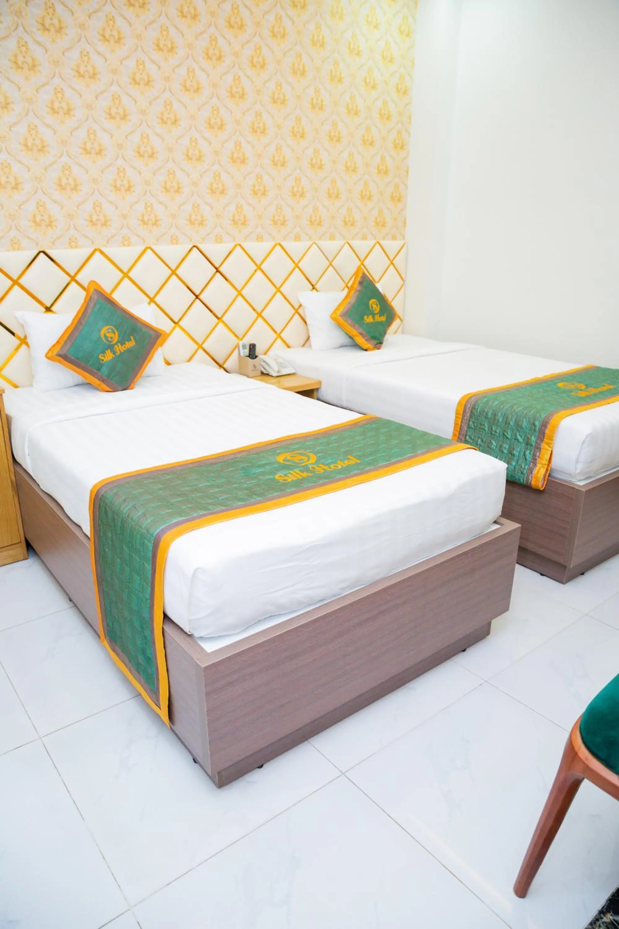 Bed in Silk Hotel near Tan Son Nhat Airport