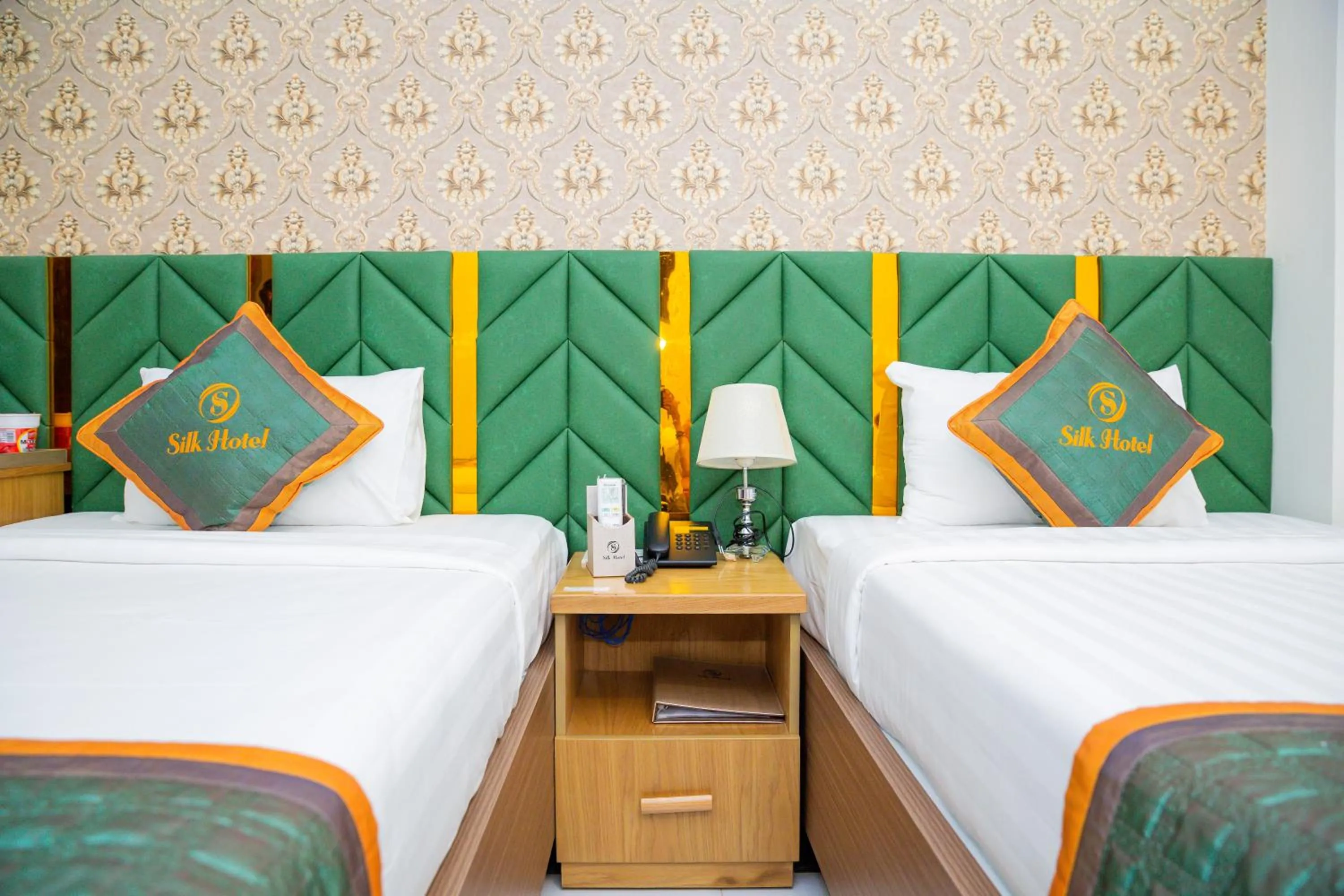 Bed in Silk Hotel near Tan Son Nhat Airport