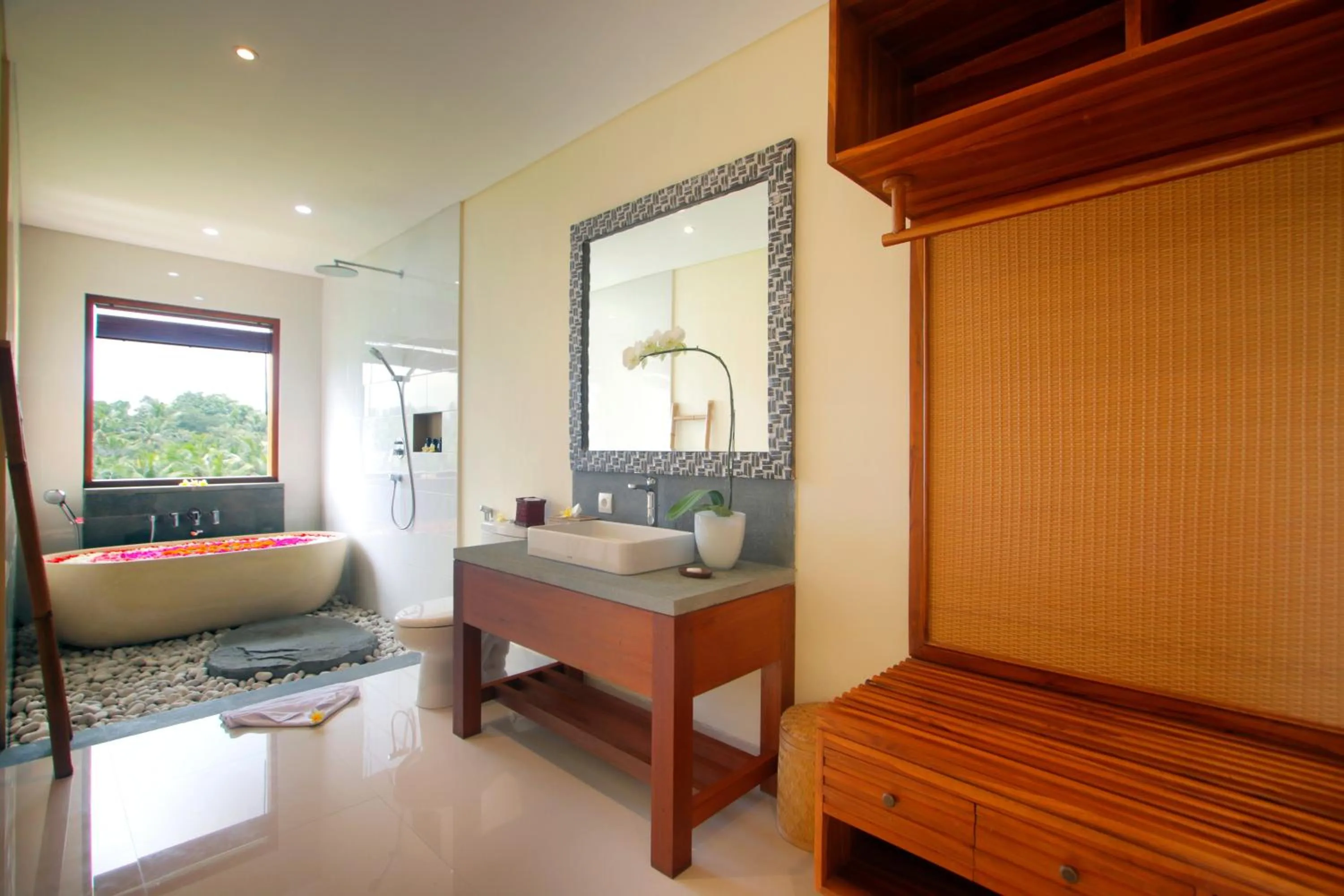 Bathroom in DLobong Suites Ubud