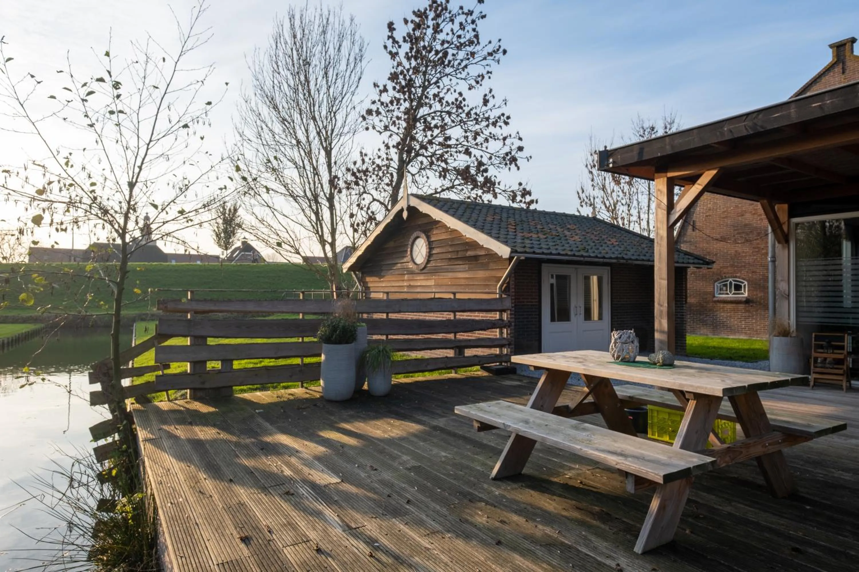 Garden view in Gastenverblijf Rodenburg