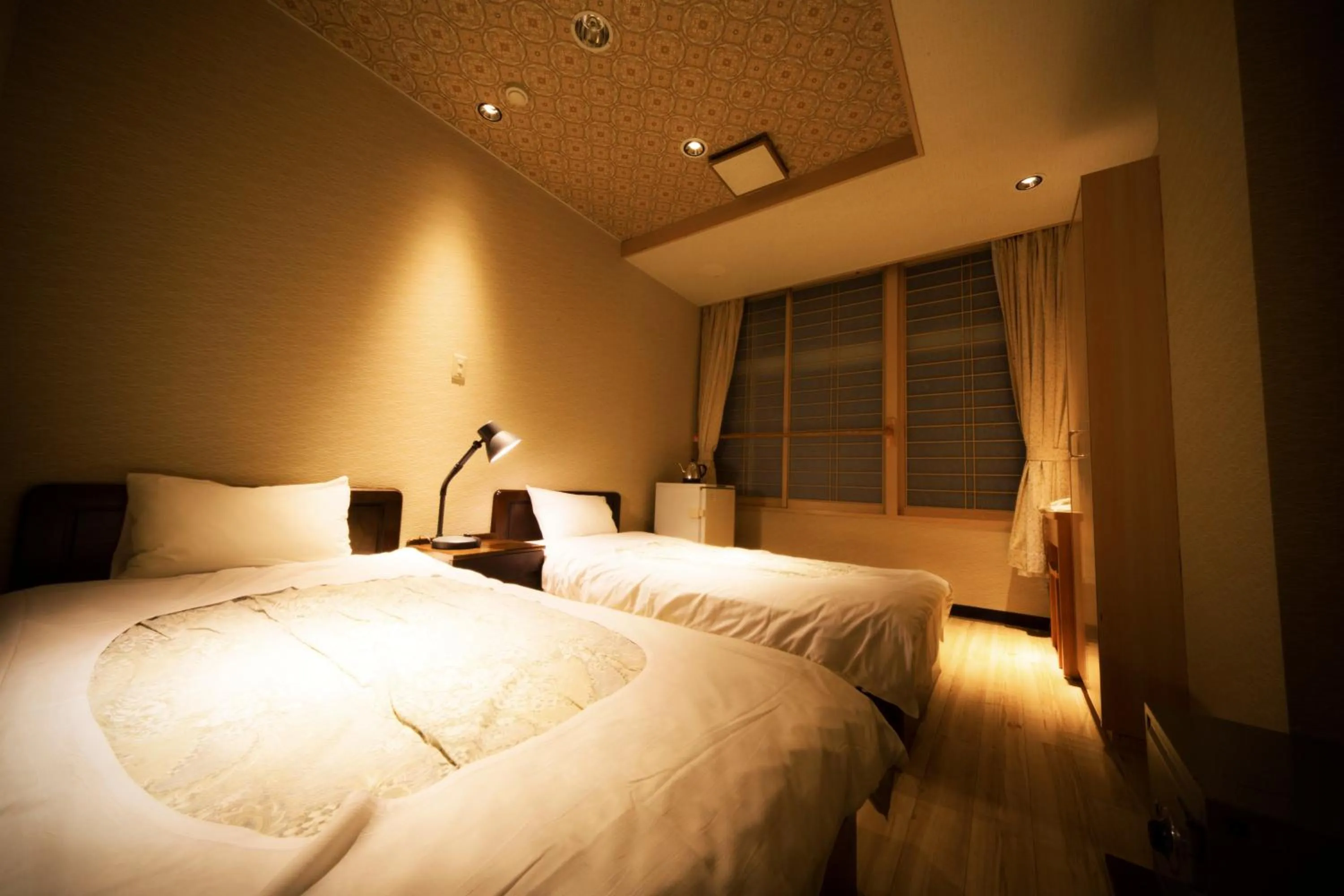 Property building, Bed in Aizu Higashiyama Onsen "Tsuki no Akari" self-service INN