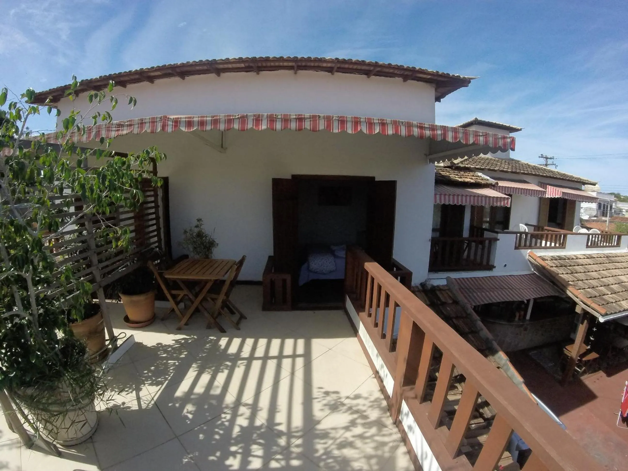 Balcony/Terrace in Pousada Casa das Rosas