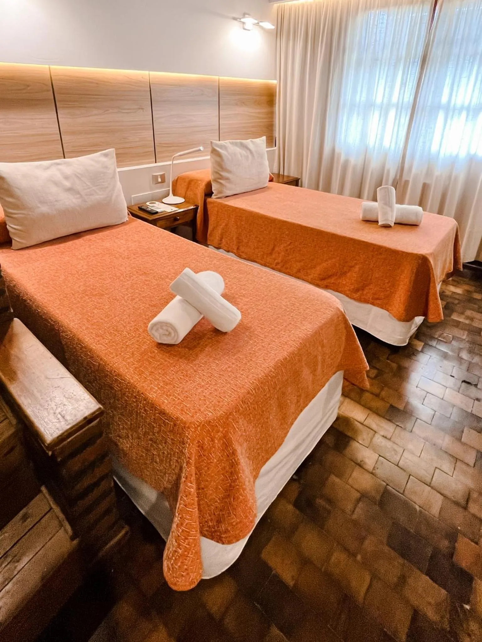 Bed in Portal del Lago Hotel