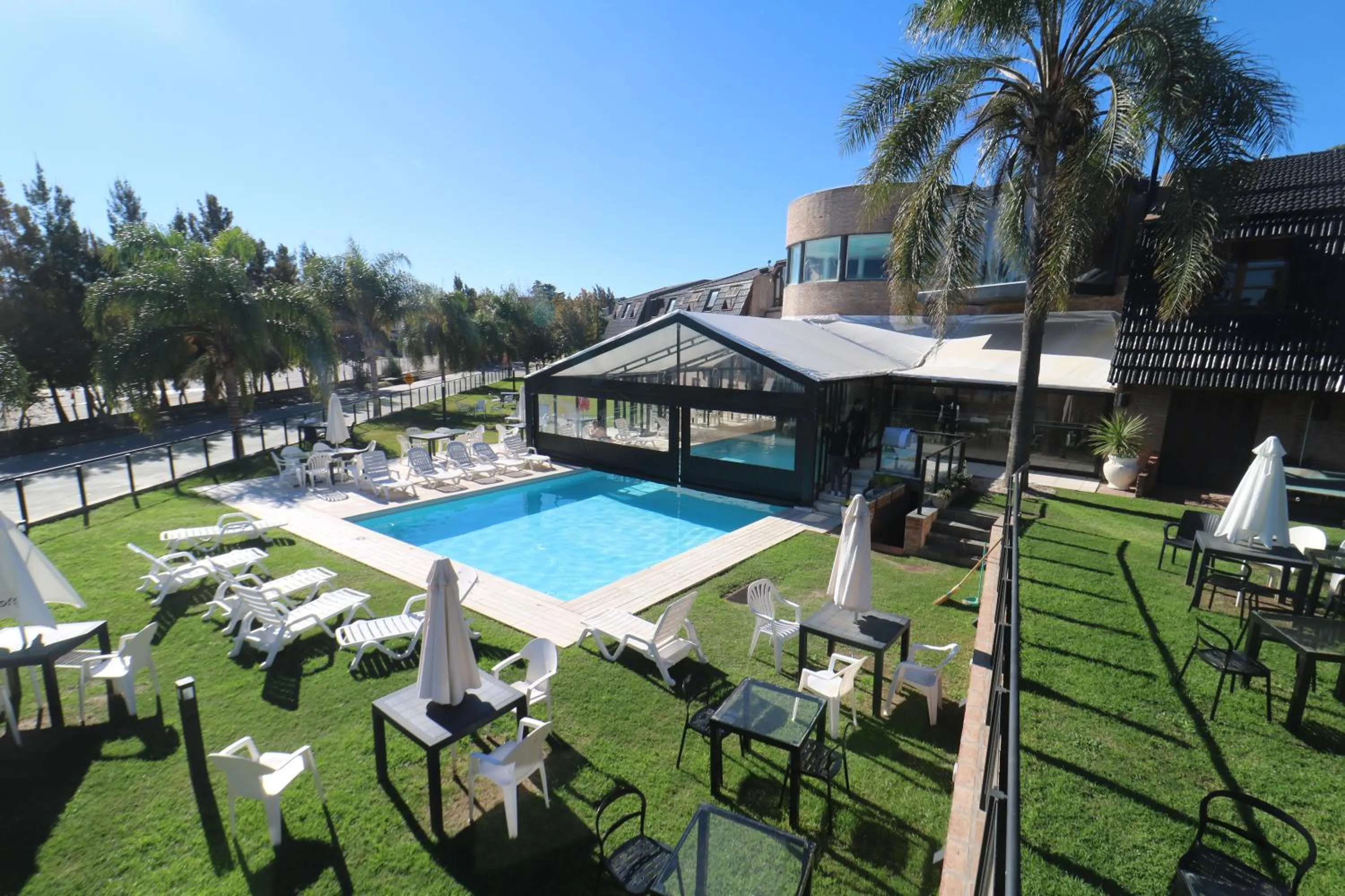 Pool view in Portal del Lago Hotel