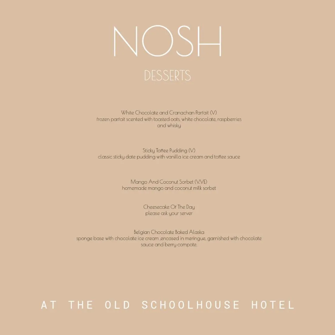 Restaurant/places to eat in The Old Schoolhouse Hotel