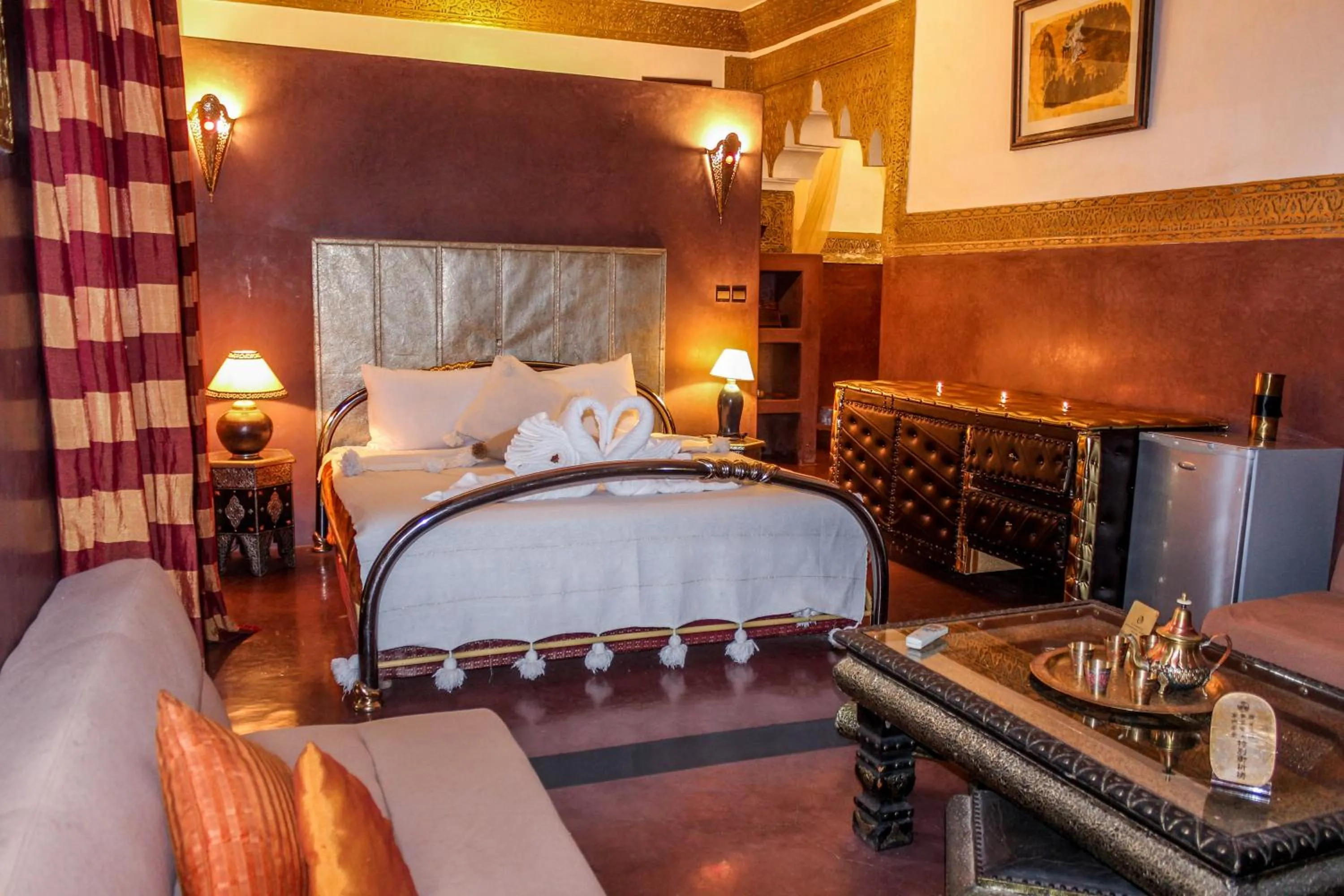 Bed in Riad Minorisa