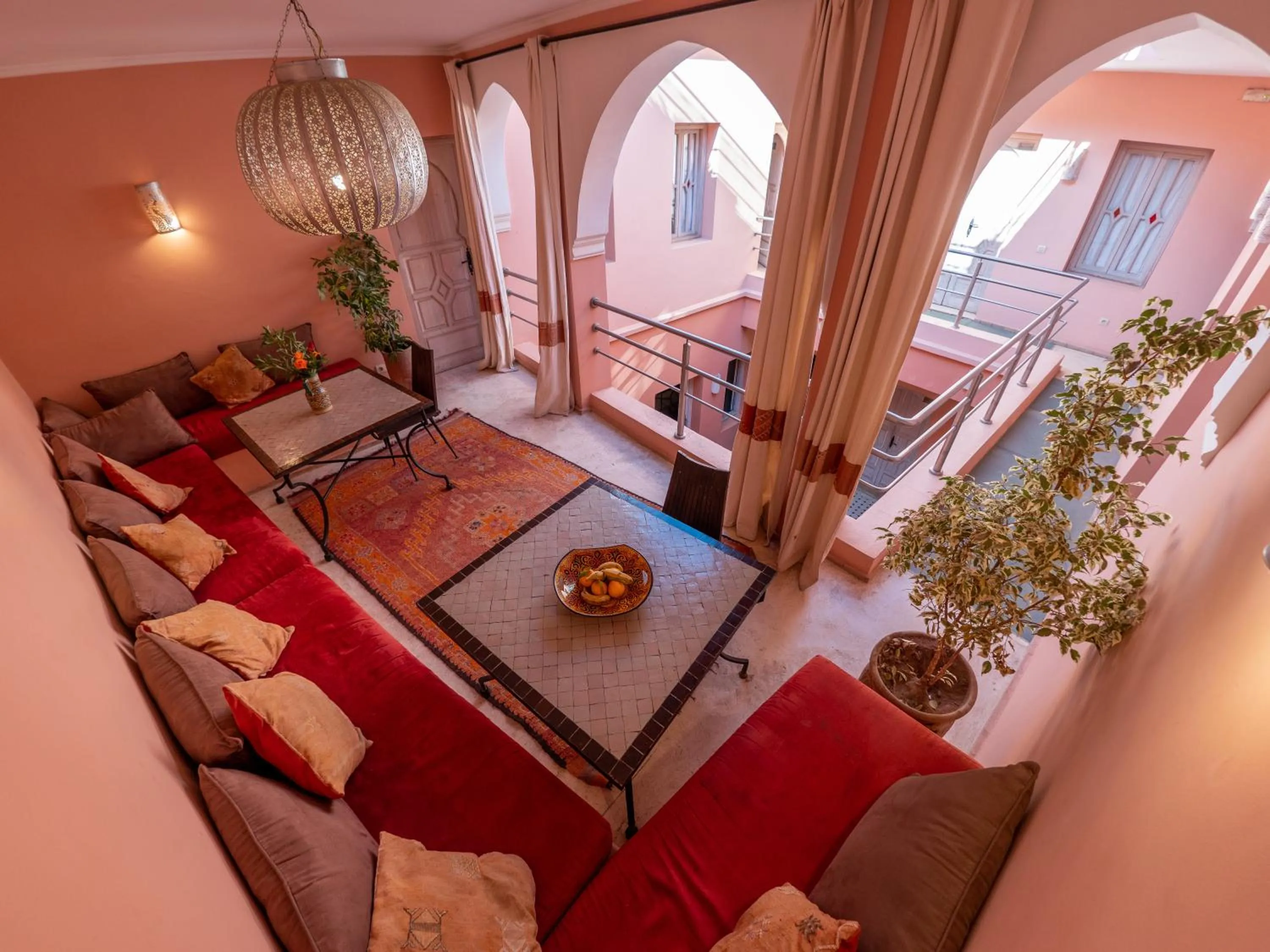Living room, Bed in Riad Tahani