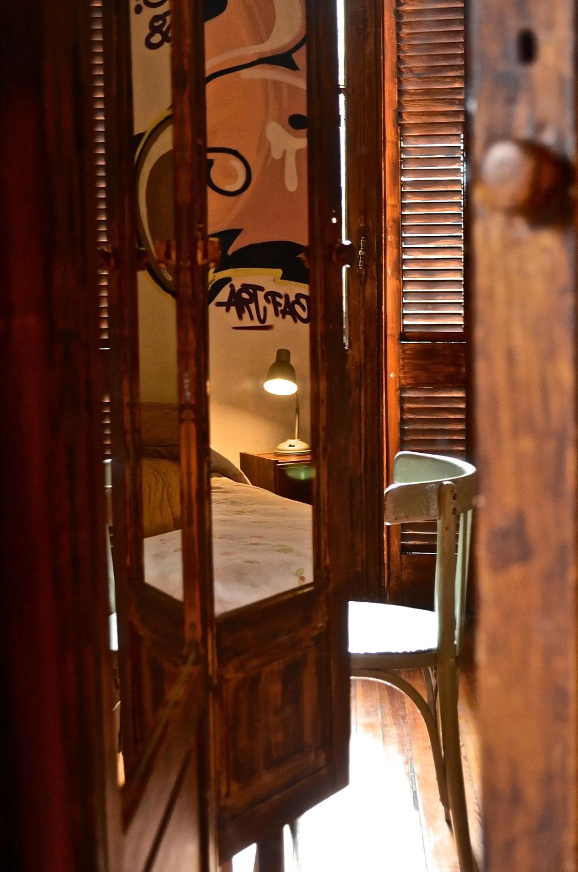 Bedroom, Bed in Art Factory San Telmo