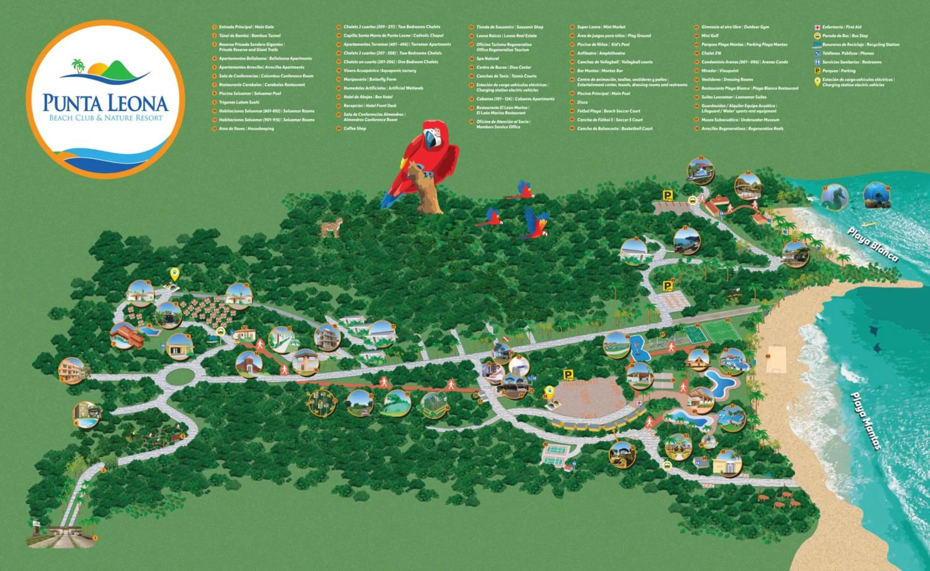 Property building in Hotel Punta Leona