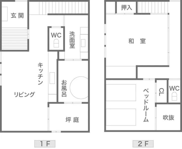 Floor plan in Kyoyado Usagi