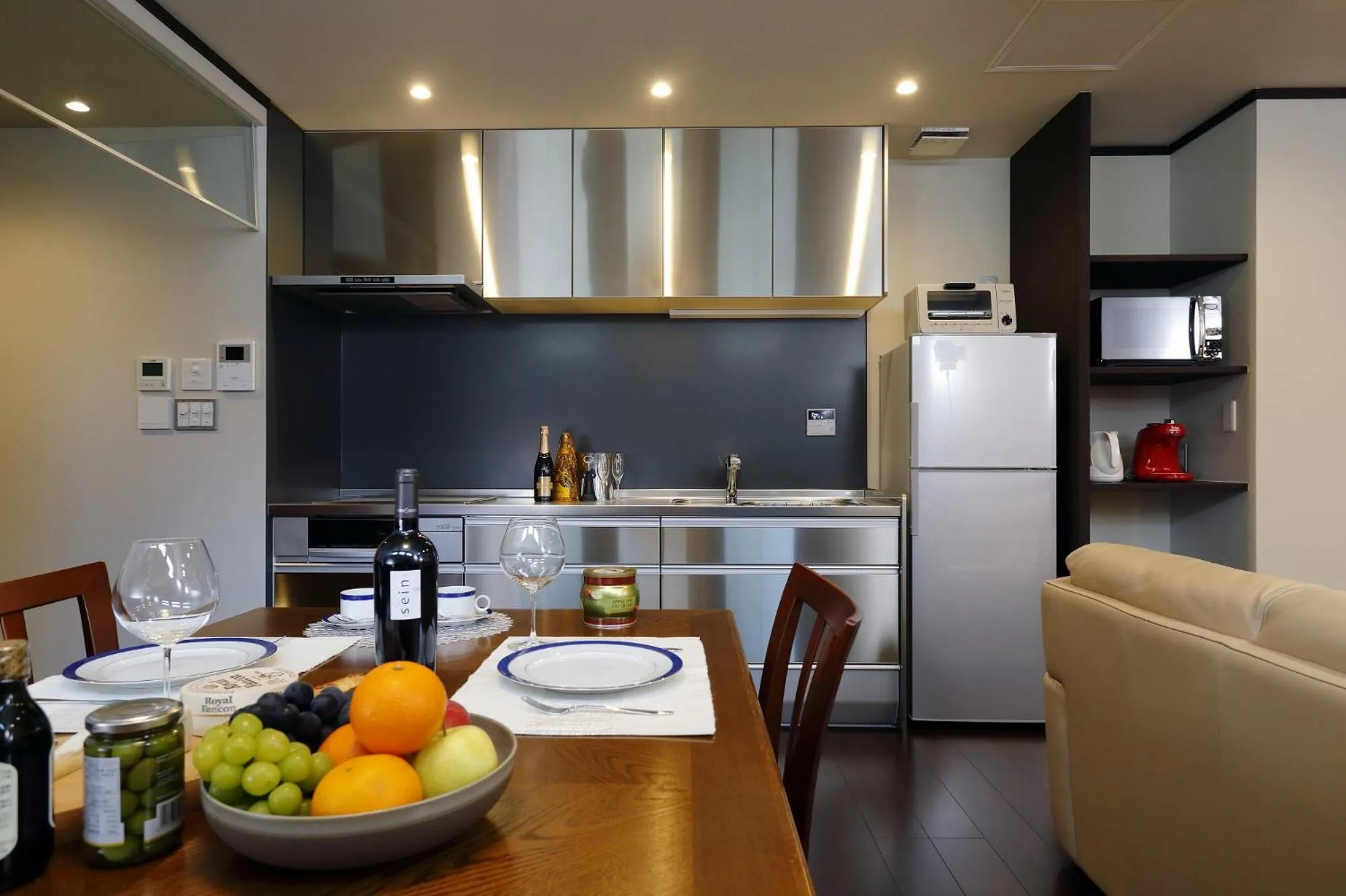 Seating area in Kyoyado Usagi