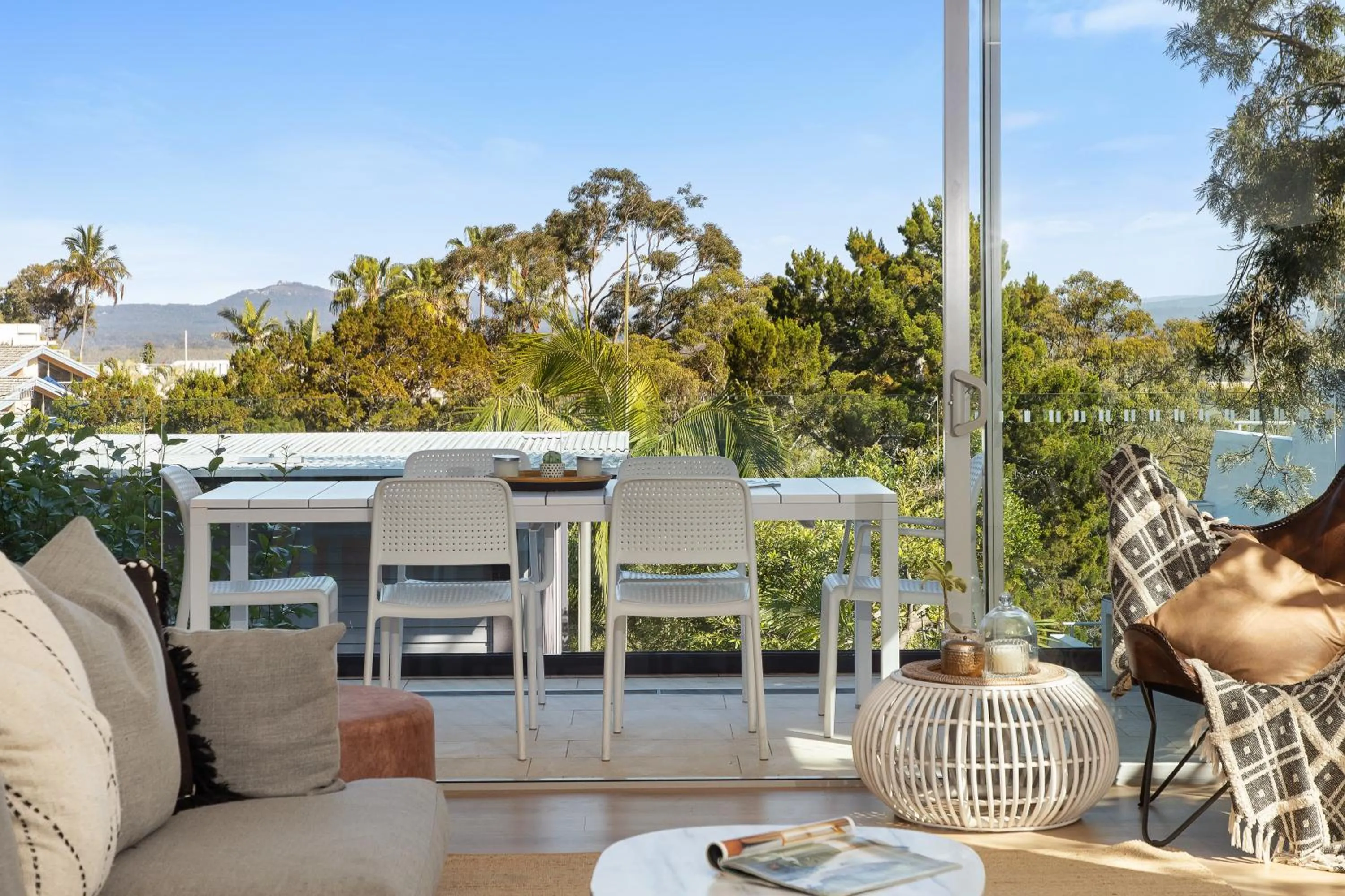 Dining area in The Rise Noosa
