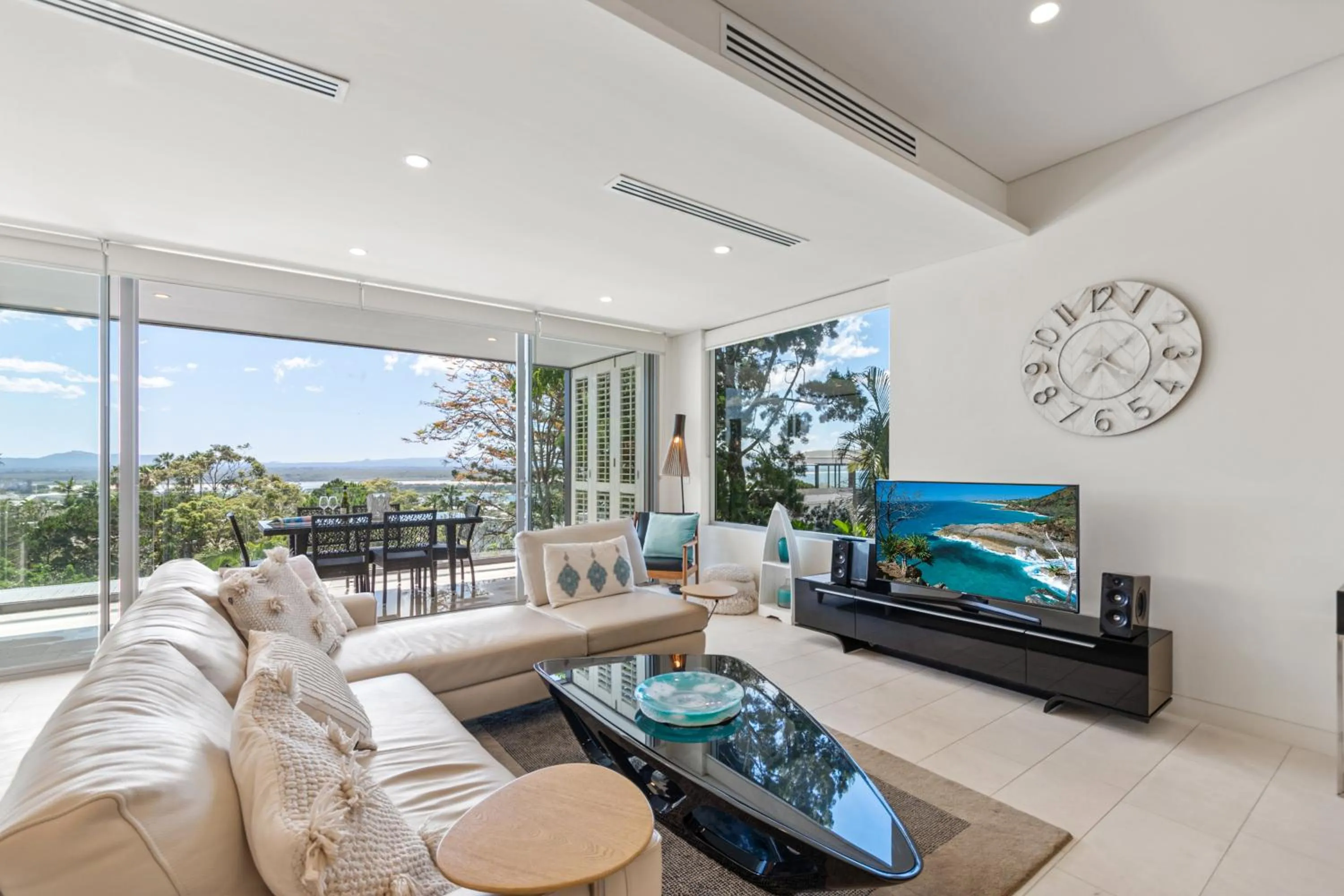 Living room in The Rise Noosa