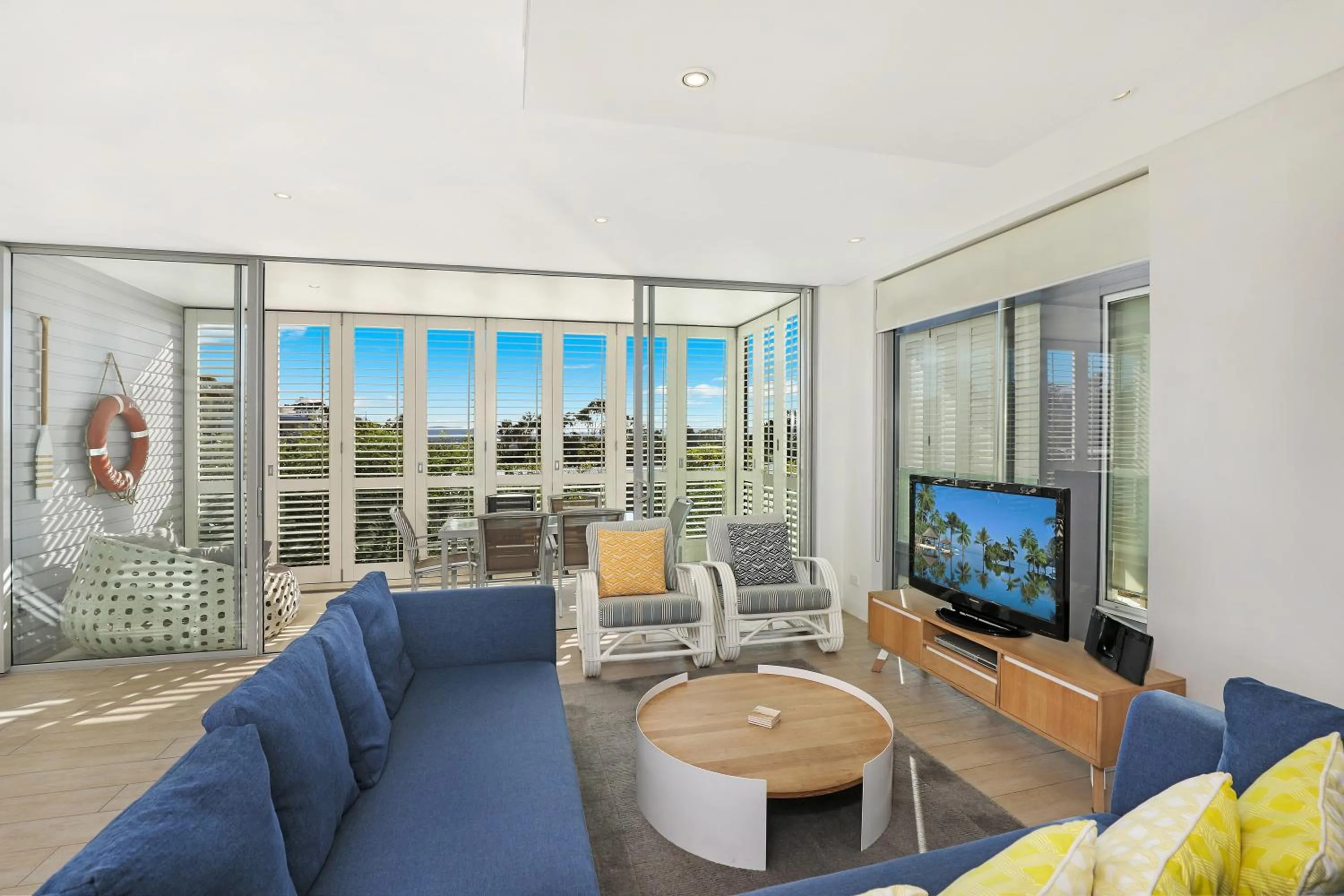 Living room in The Rise Noosa