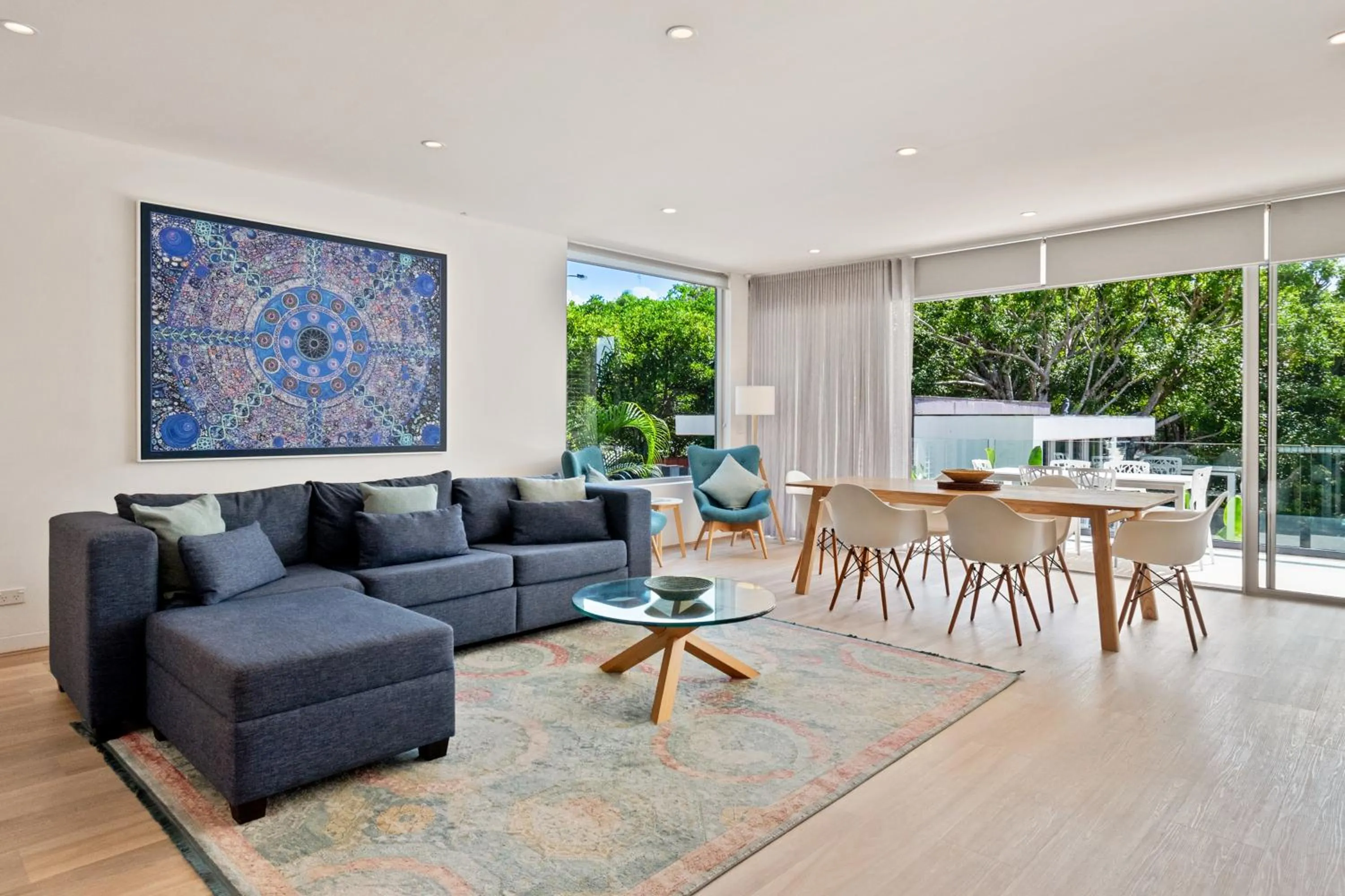 Living room in The Rise Noosa