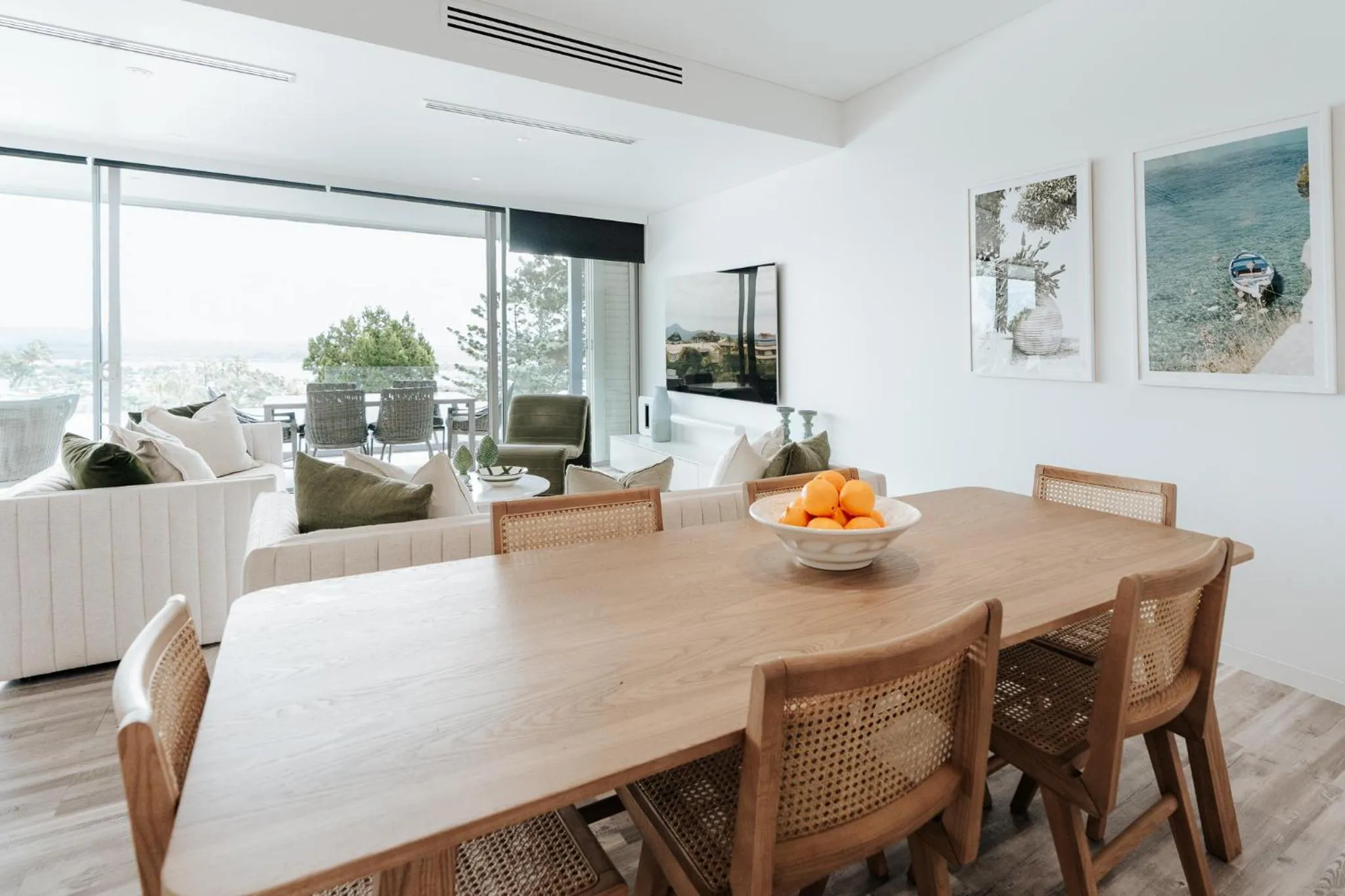 Dining area in The Rise Noosa
