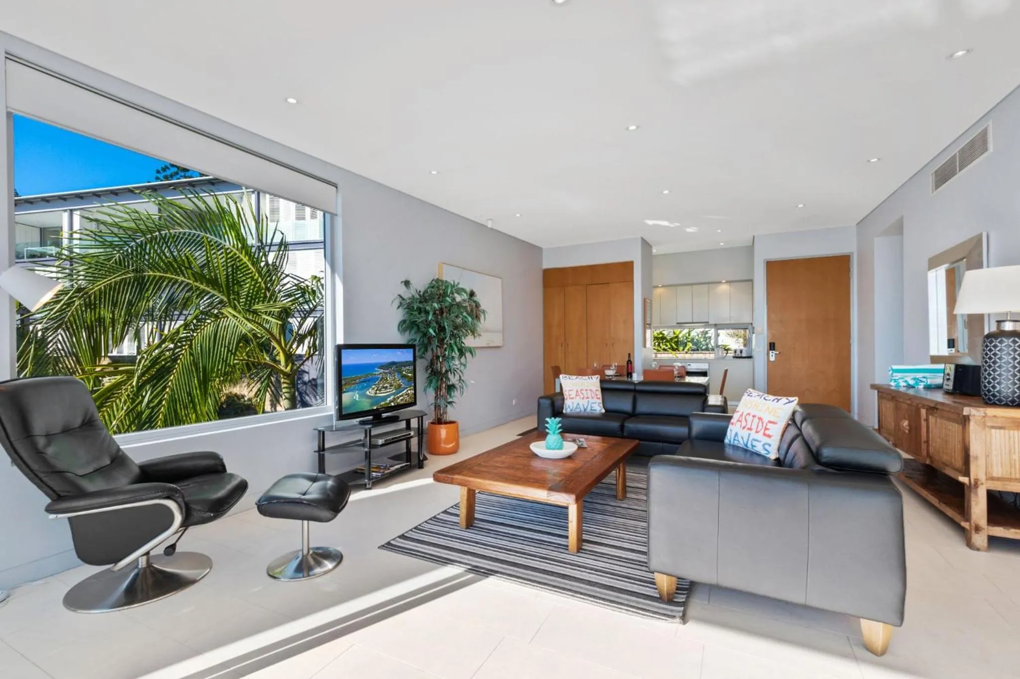 Living room in The Rise Noosa