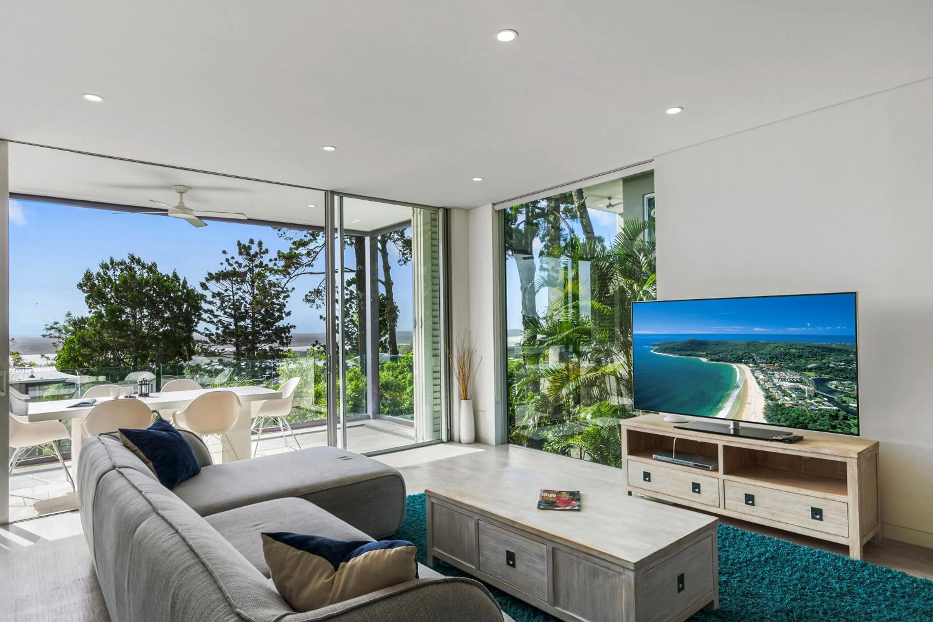 Living room in The Rise Noosa