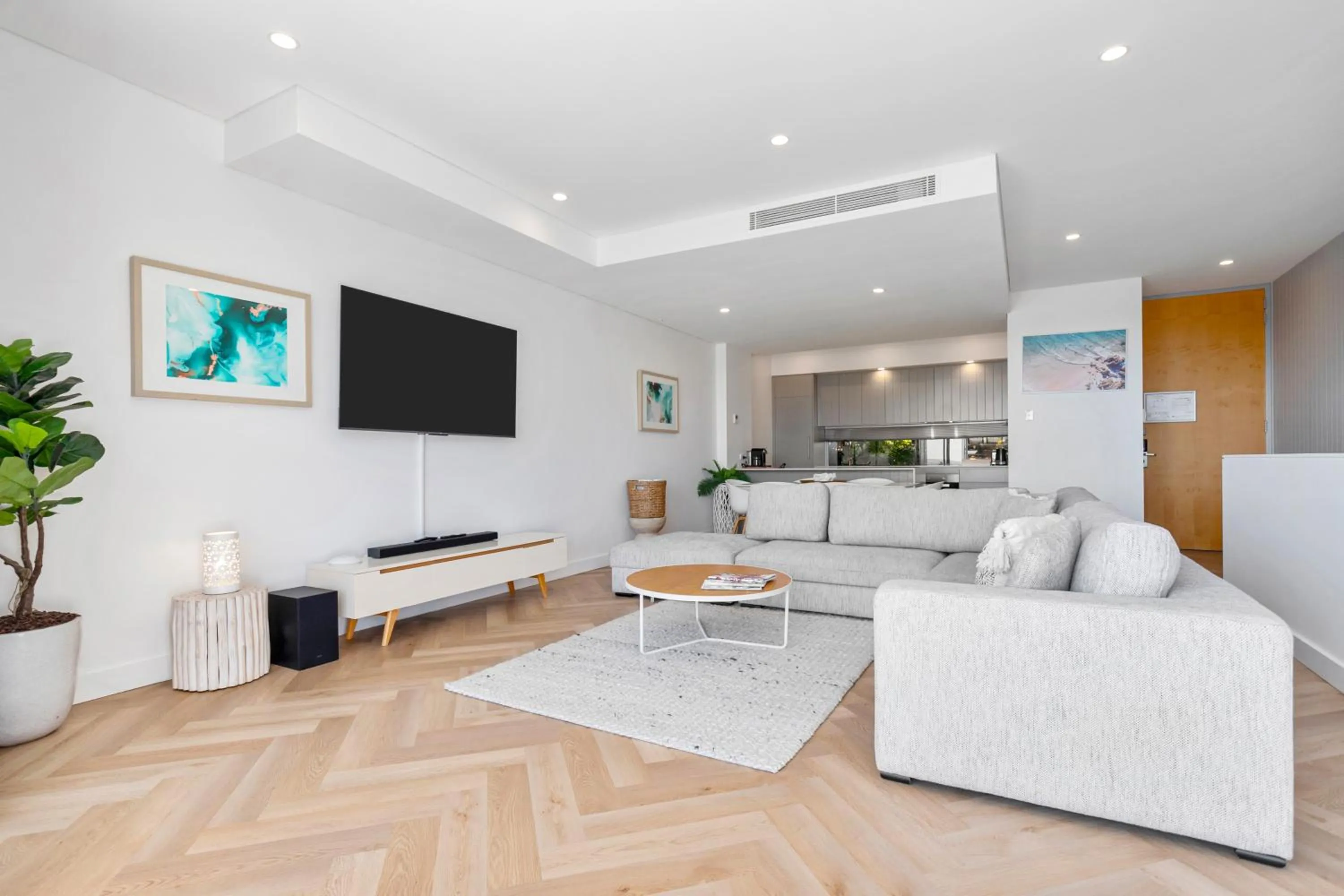 Living room in The Rise Noosa