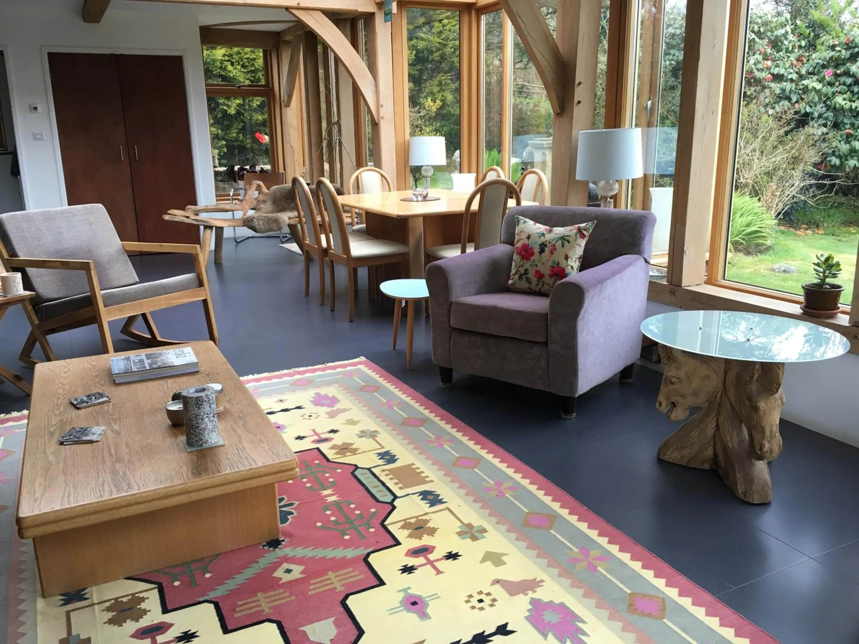 Living room in Lower Crankan Farm