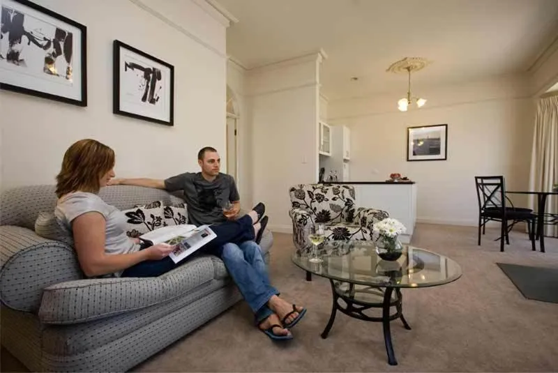Living room in Brice Hill Country Lodge