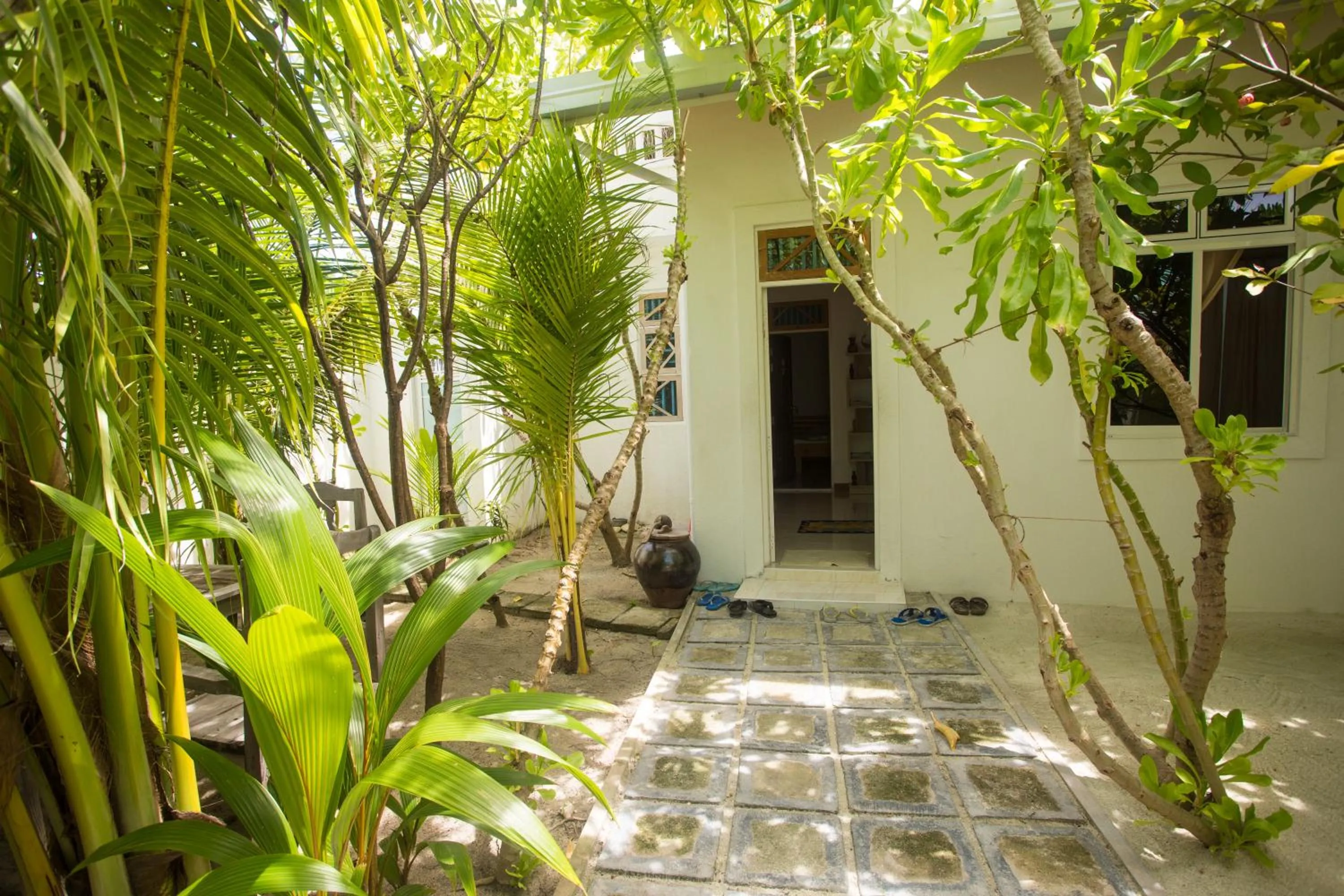 Garden in Faza View Inn, Maafushi