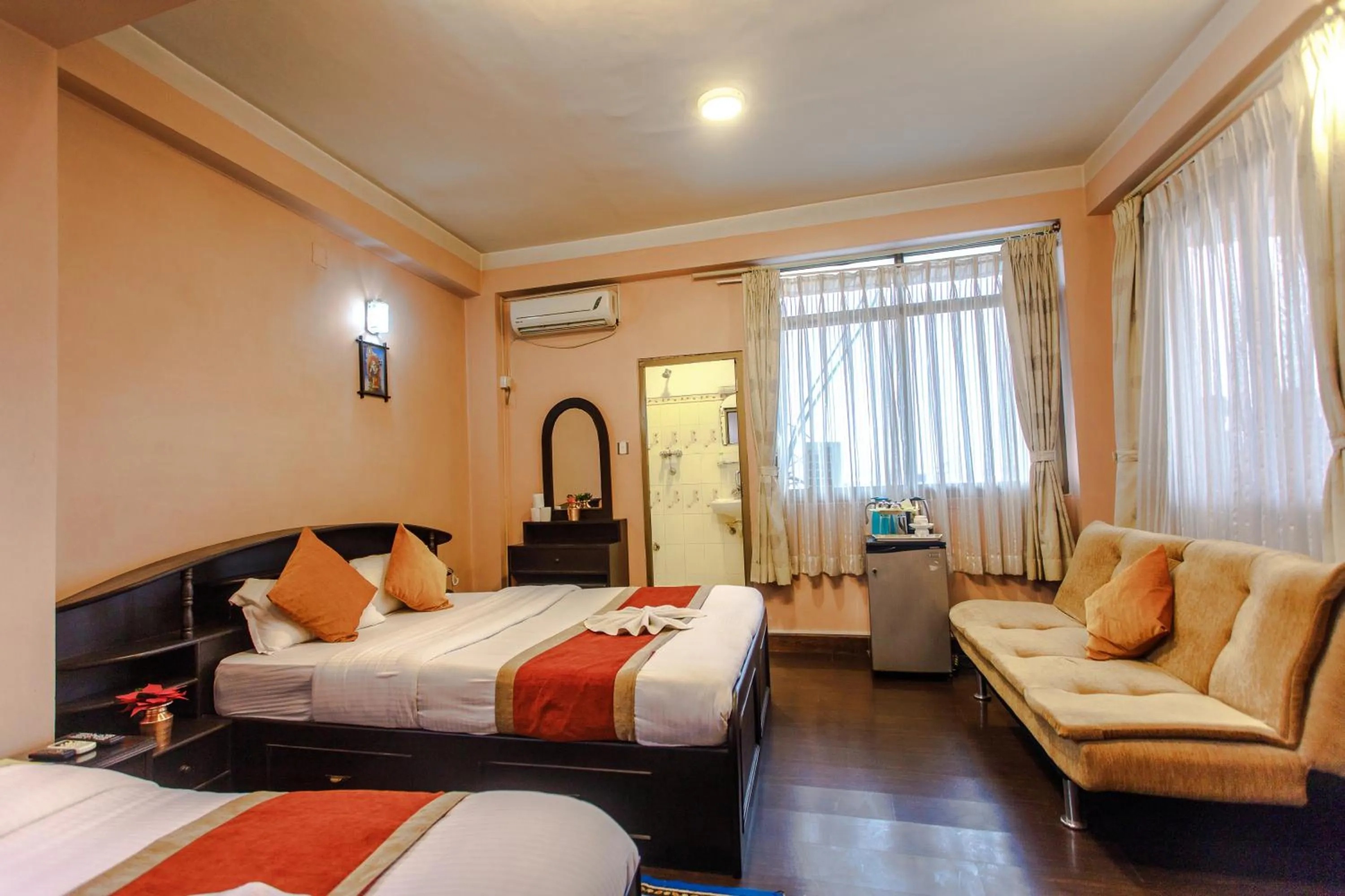 Photo of the whole room, Bed in Hotel Nepalaya