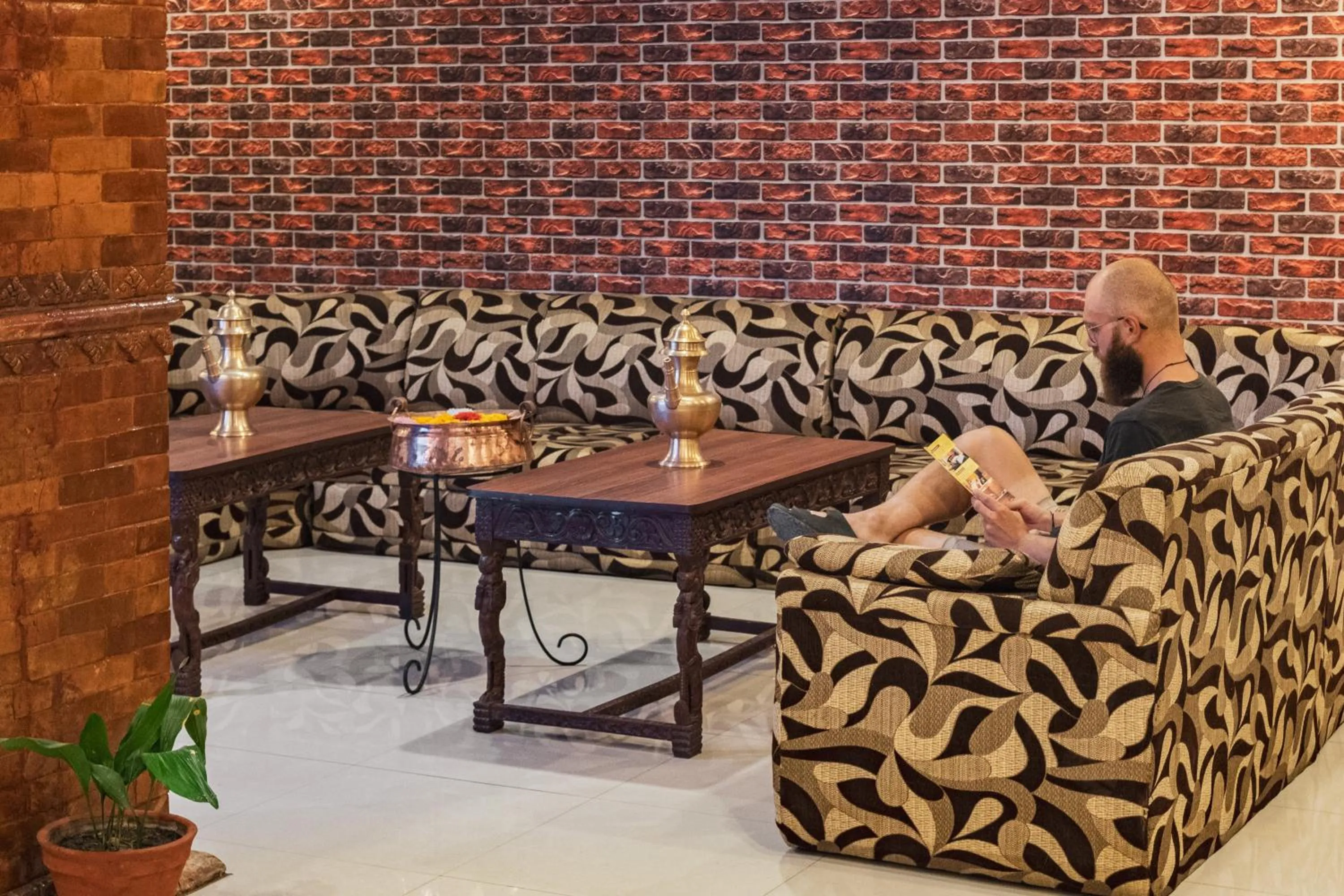 Lobby or reception in Hotel Nepalaya