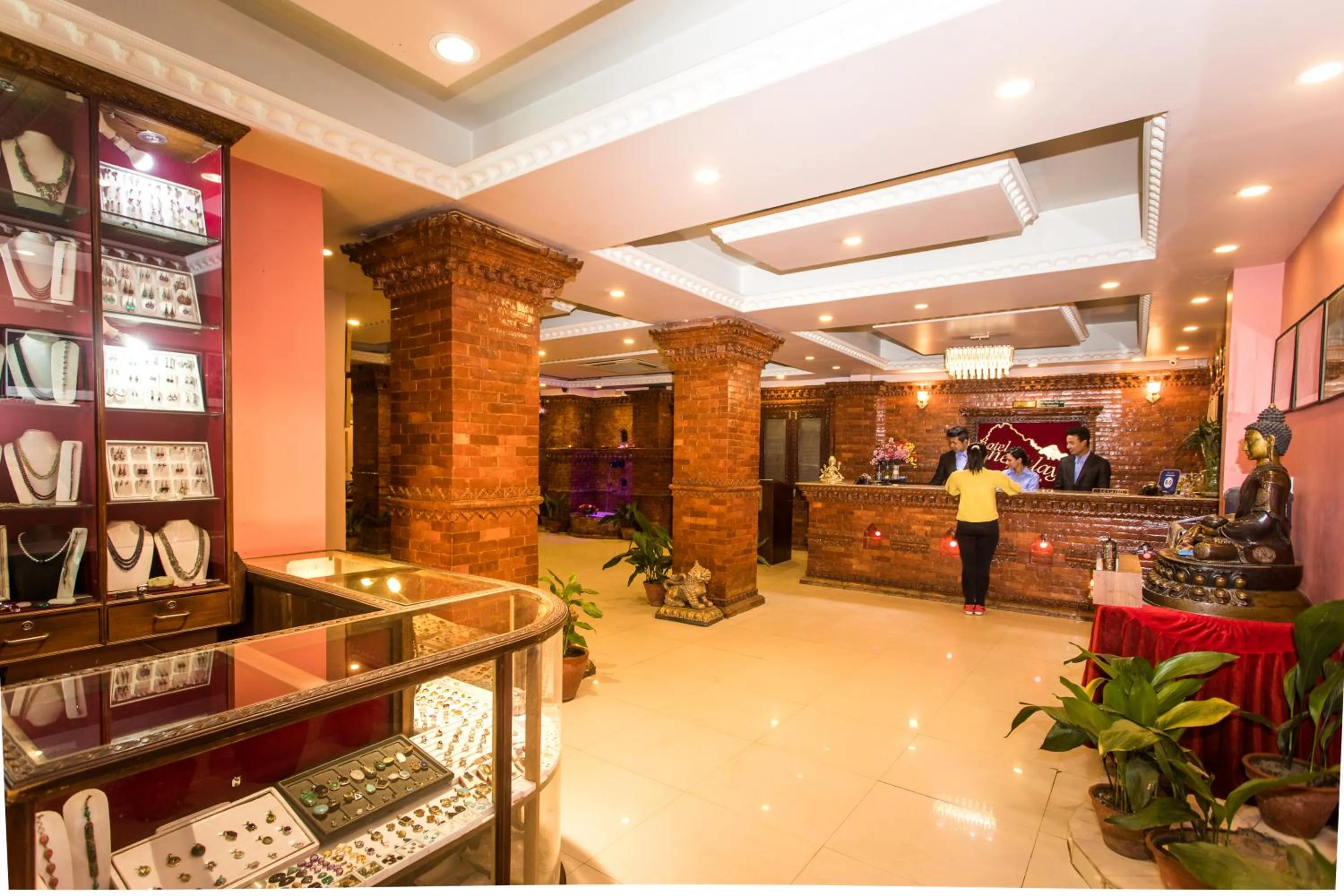 Lobby or reception in Hotel Nepalaya