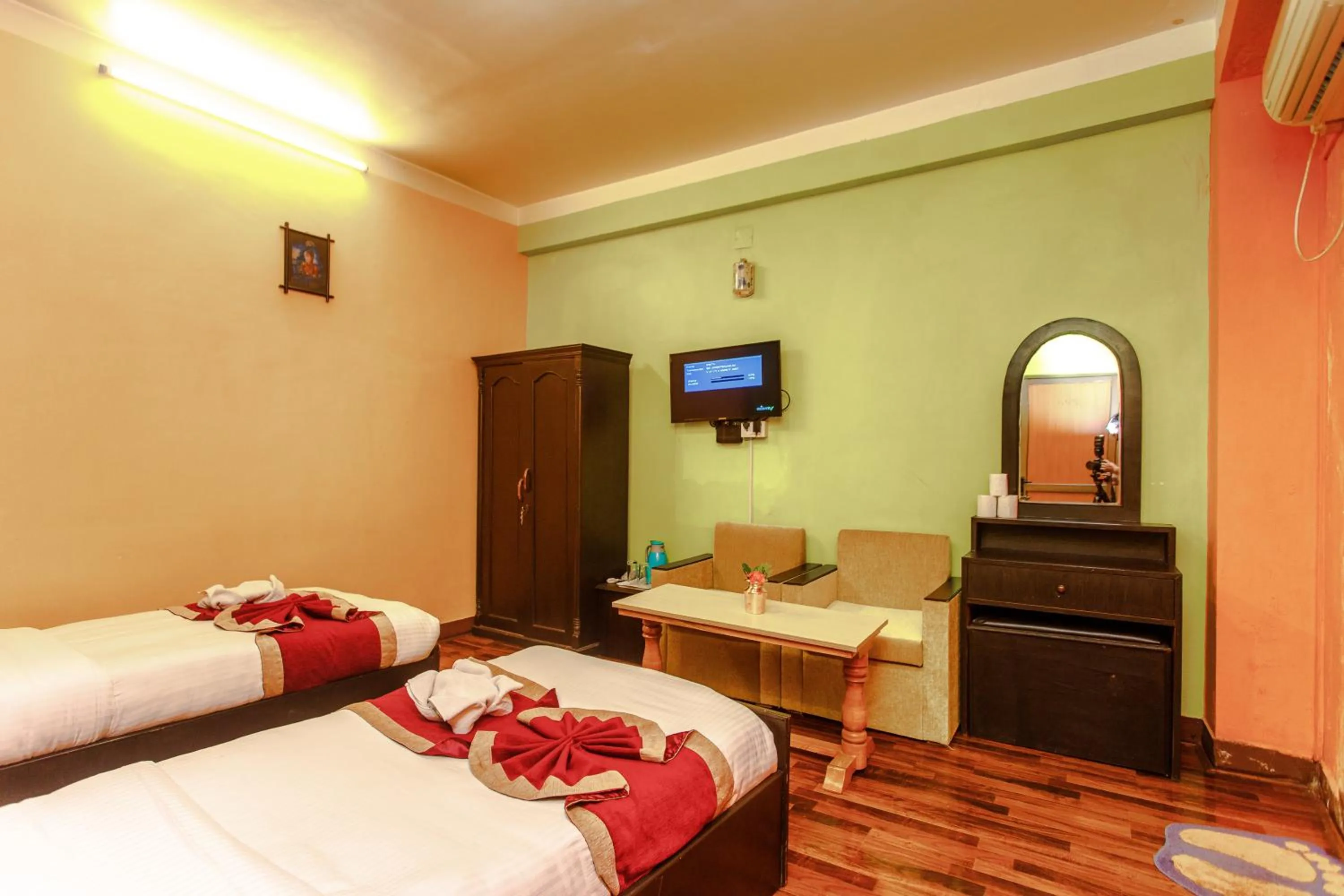 Photo of the whole room, Bed in Hotel Nepalaya