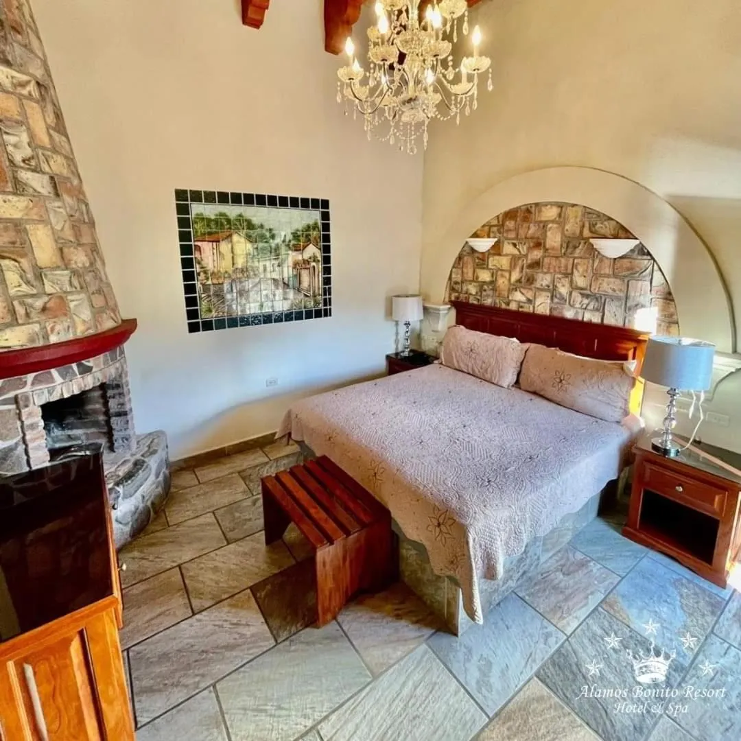 Bed in Álamos Bonito Resort