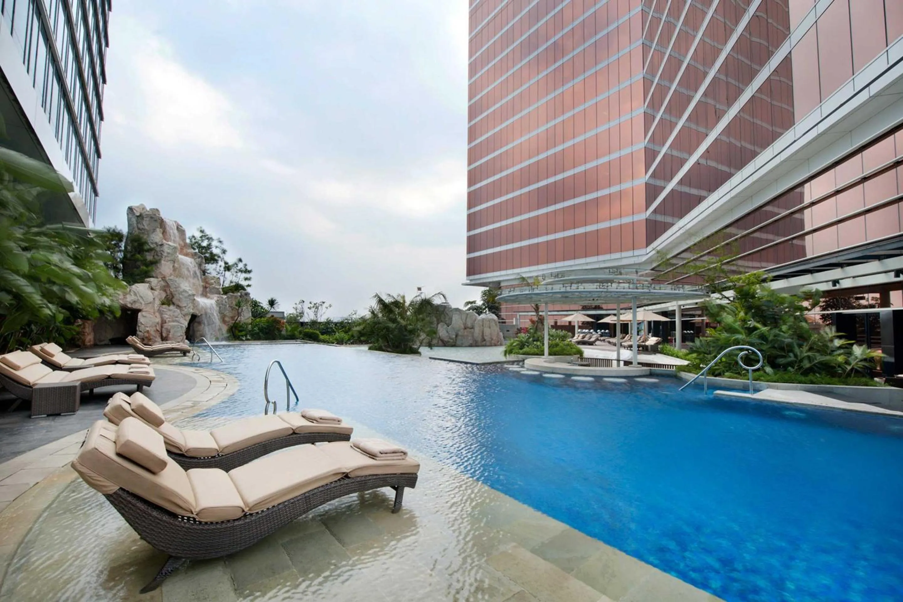 Swimming pool in The Trans Luxury Hotel Bandung