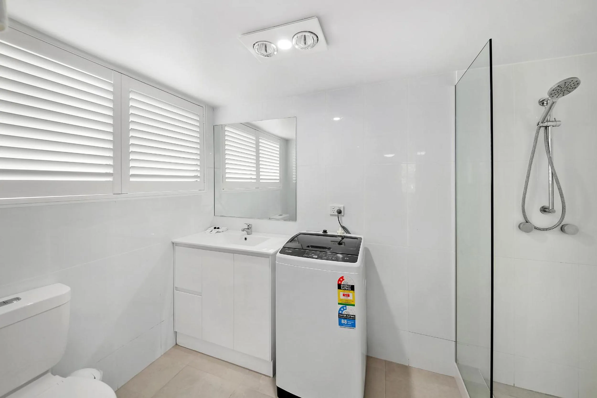 Shower in Chez Noosa Holiday Apartments