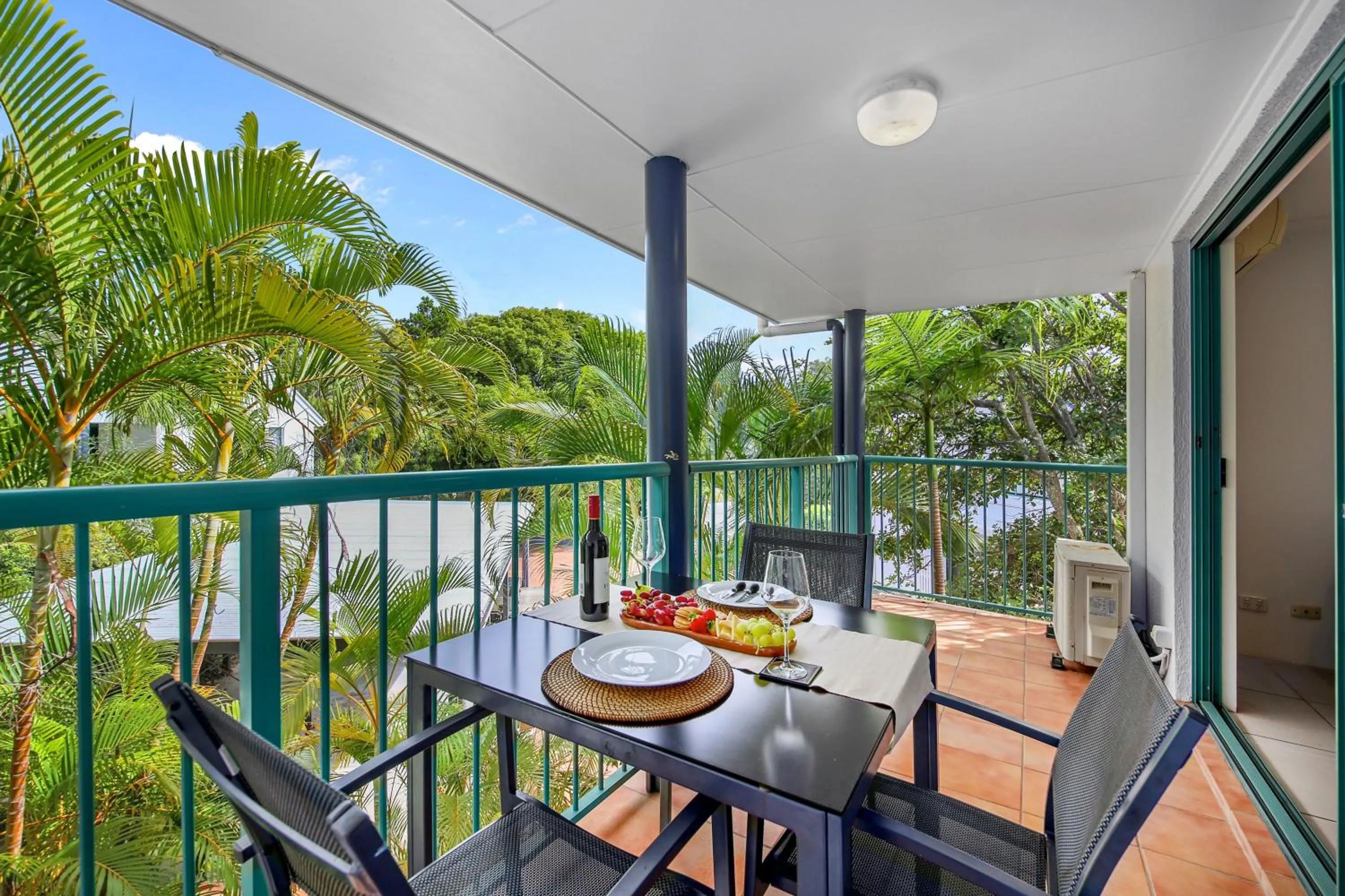 Patio in Chez Noosa Holiday Apartments