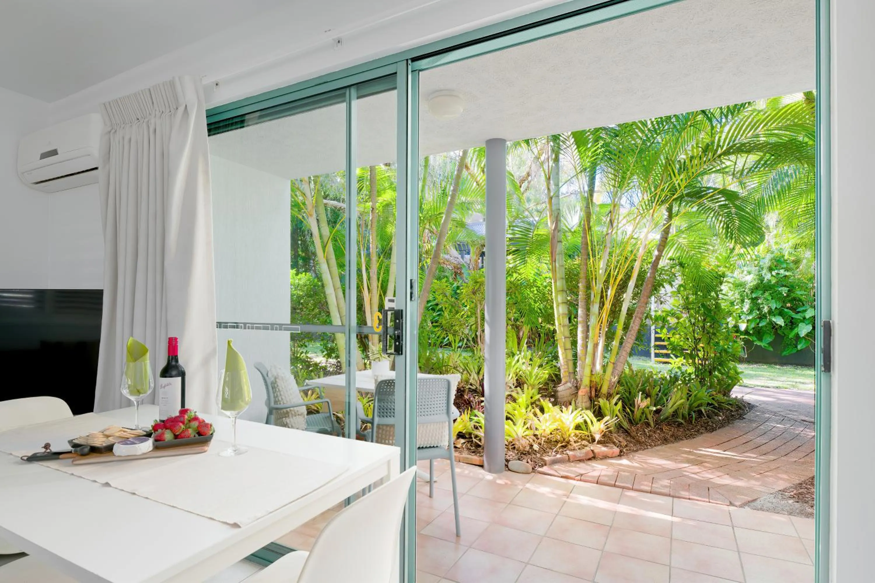Patio in Chez Noosa Holiday Apartments