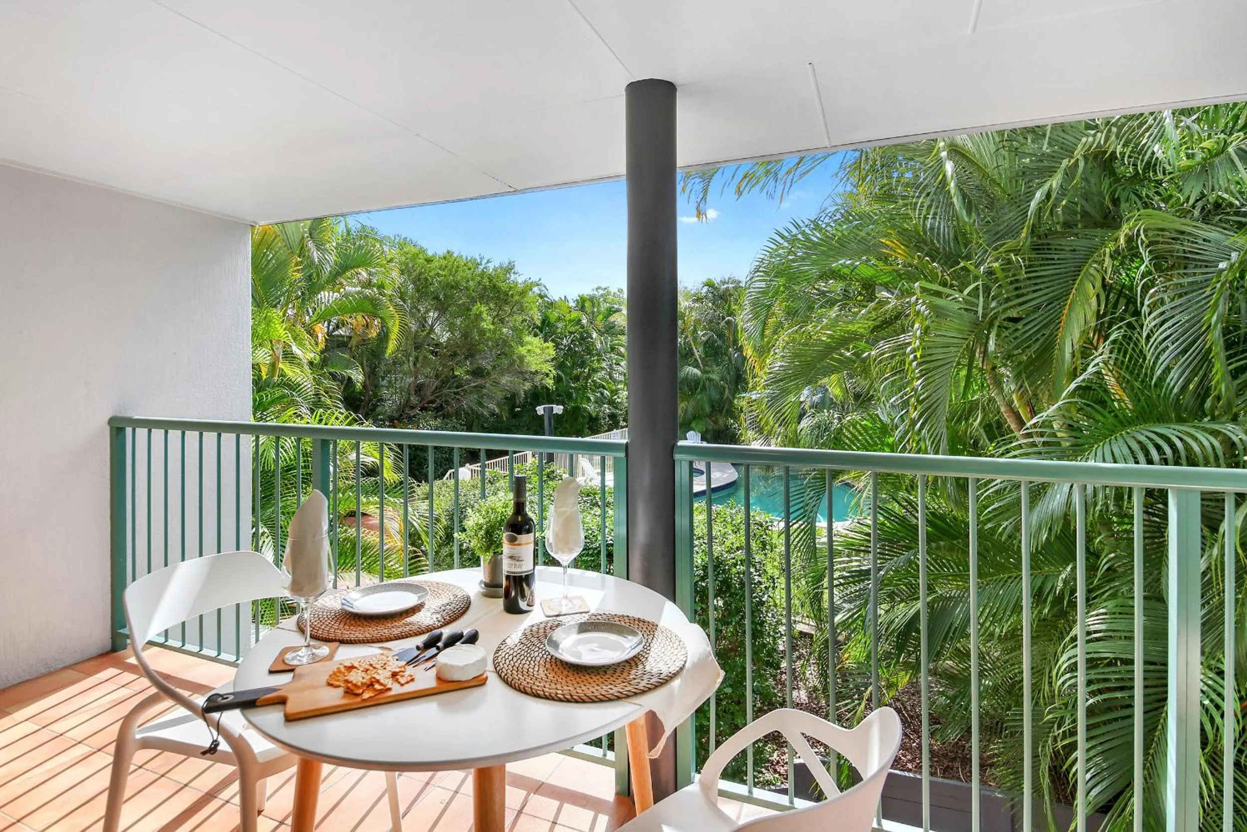 Patio in Chez Noosa Holiday Apartments