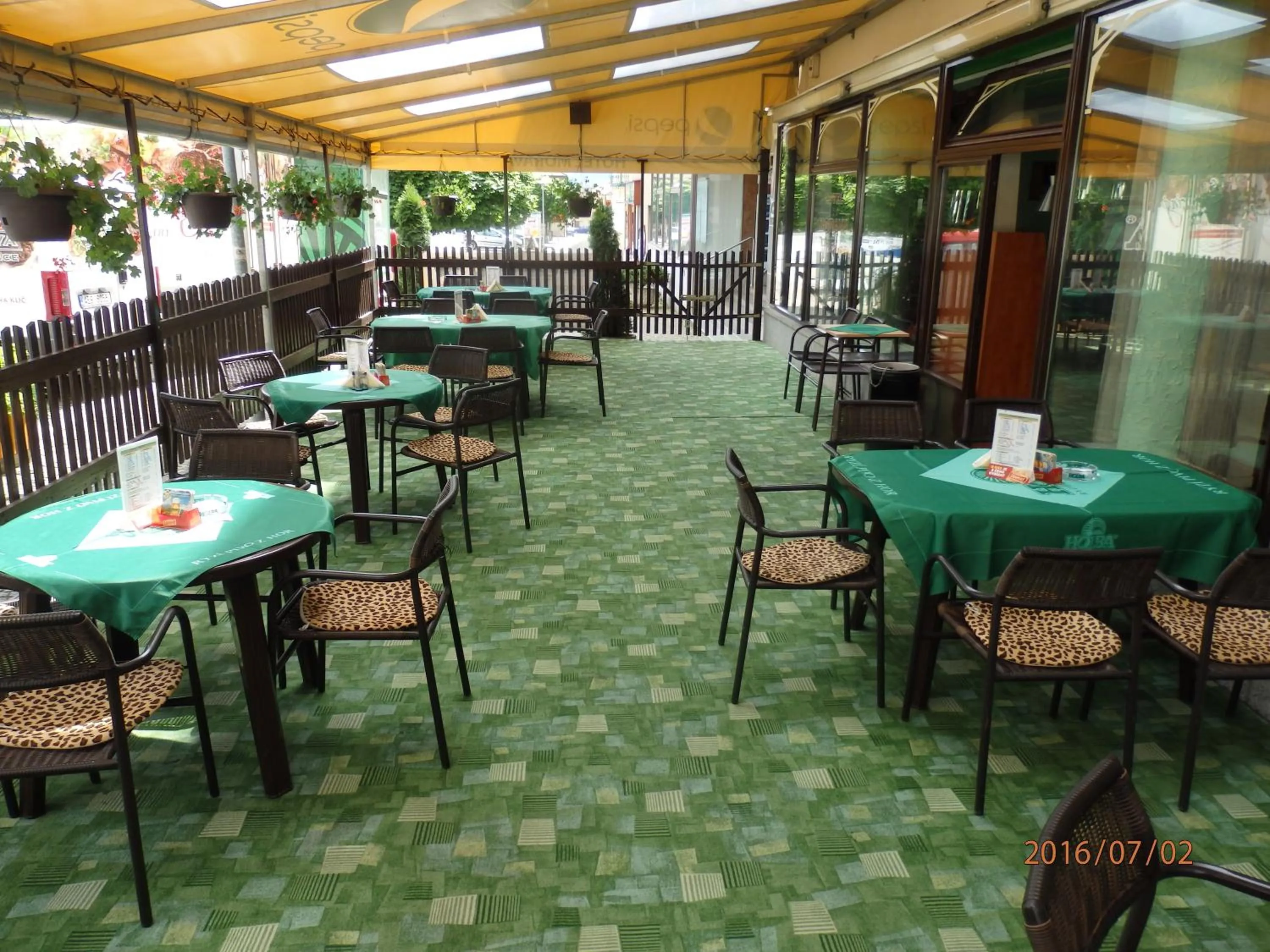Balcony/Terrace in Hotel Morava