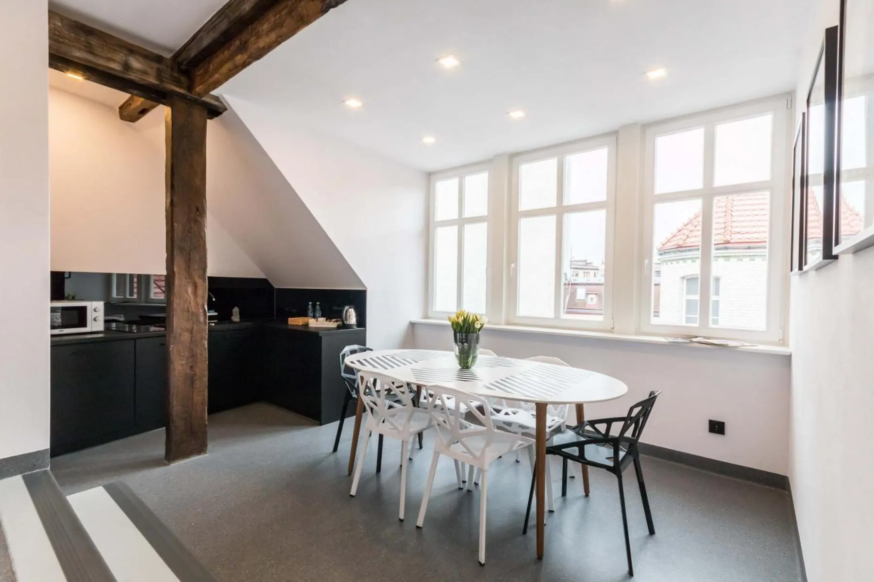 Kitchen or kitchenette in LivingRoom 4B self Check-in 24h