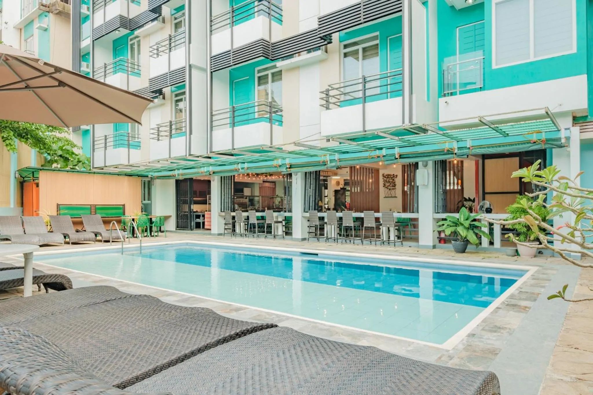 Pool view in Sea Cocoon Hotel