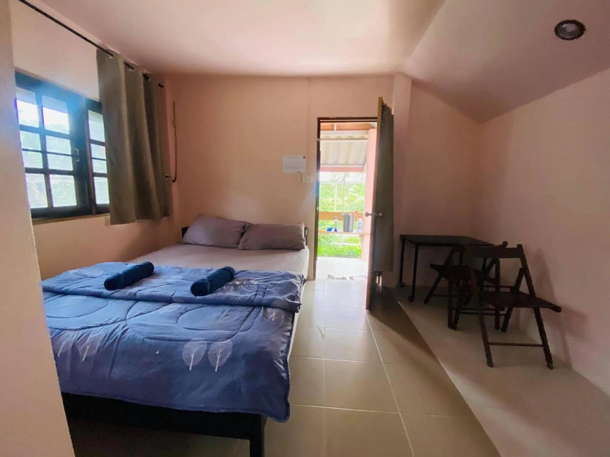 Bed in Moon River Resort Phimai