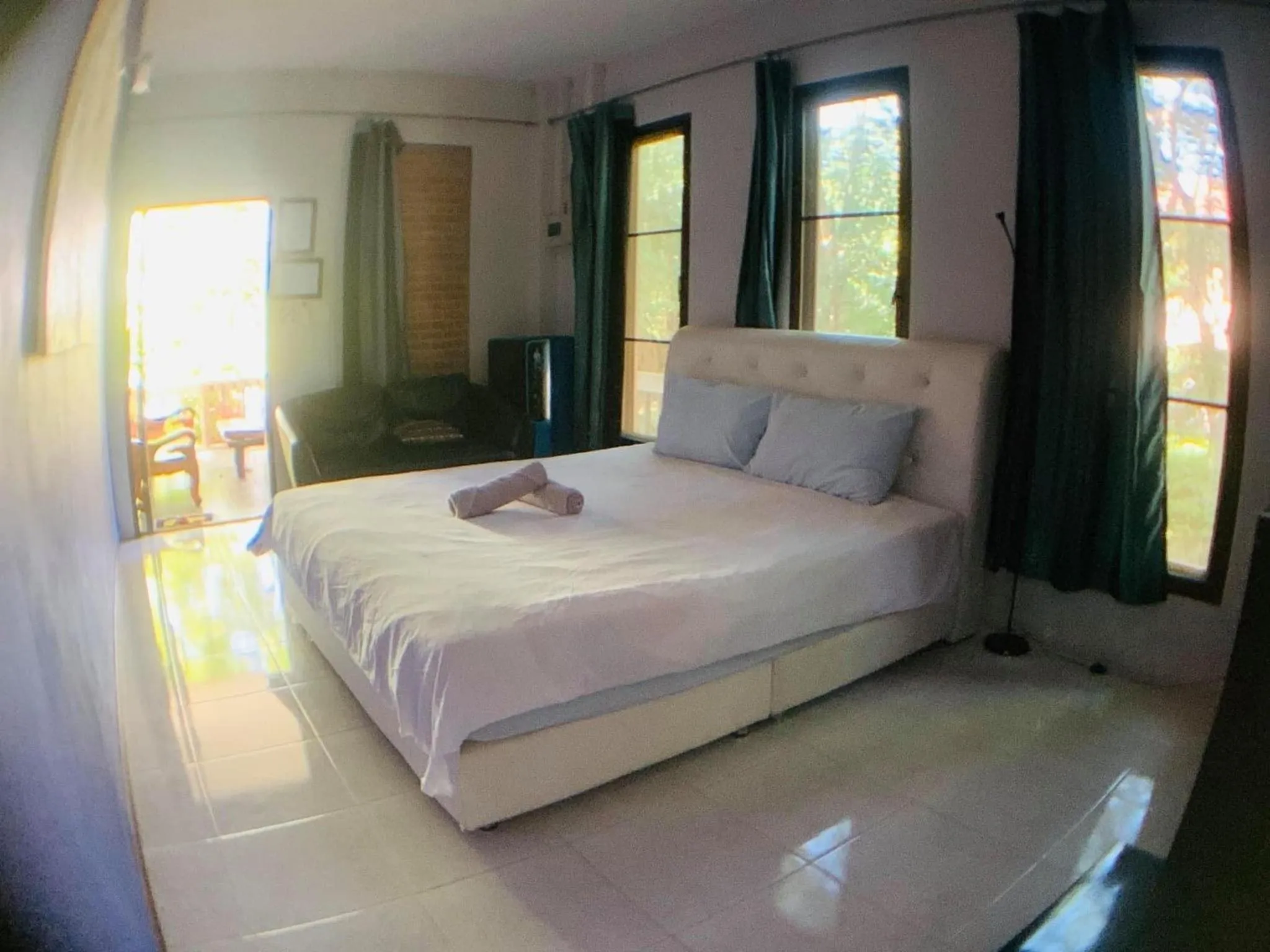 Bed in Moon River Resort Phimai