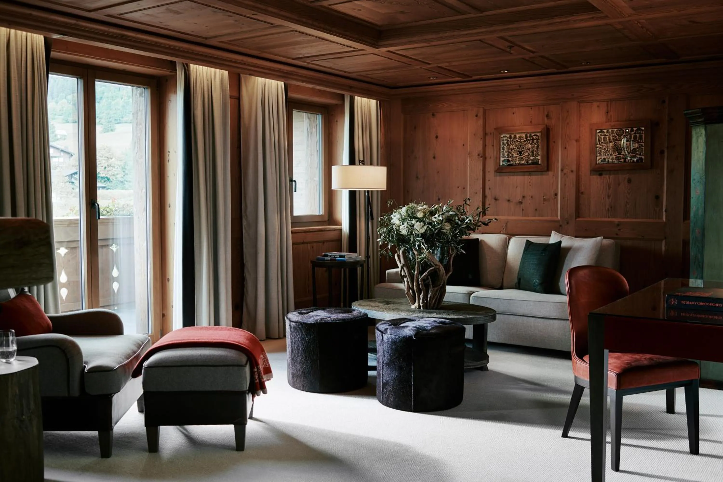 Seating area in The Alpina Gstaad
